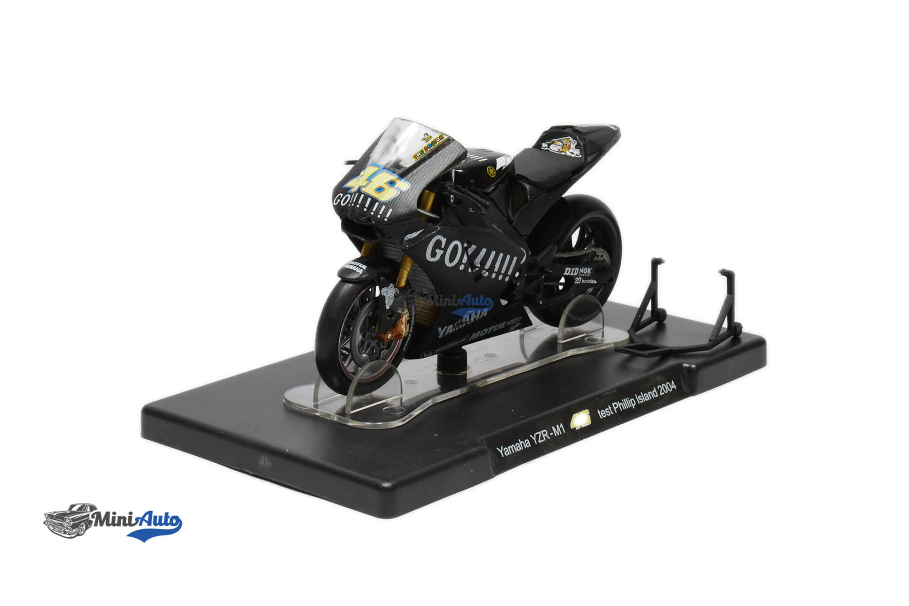 1 Yamaha - YZR-M1 Team Gouloises N46 World Champion Test Phillip Island Motogp Valentino Rossi - 2004 - Black - Image 1