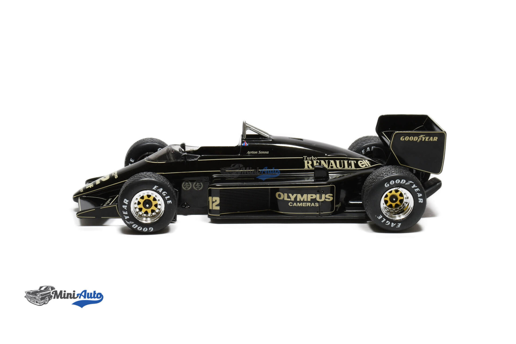 Lotus F1 97T Renault Turbo N12 Ayrton Senna - 1985 - Black - Image 3