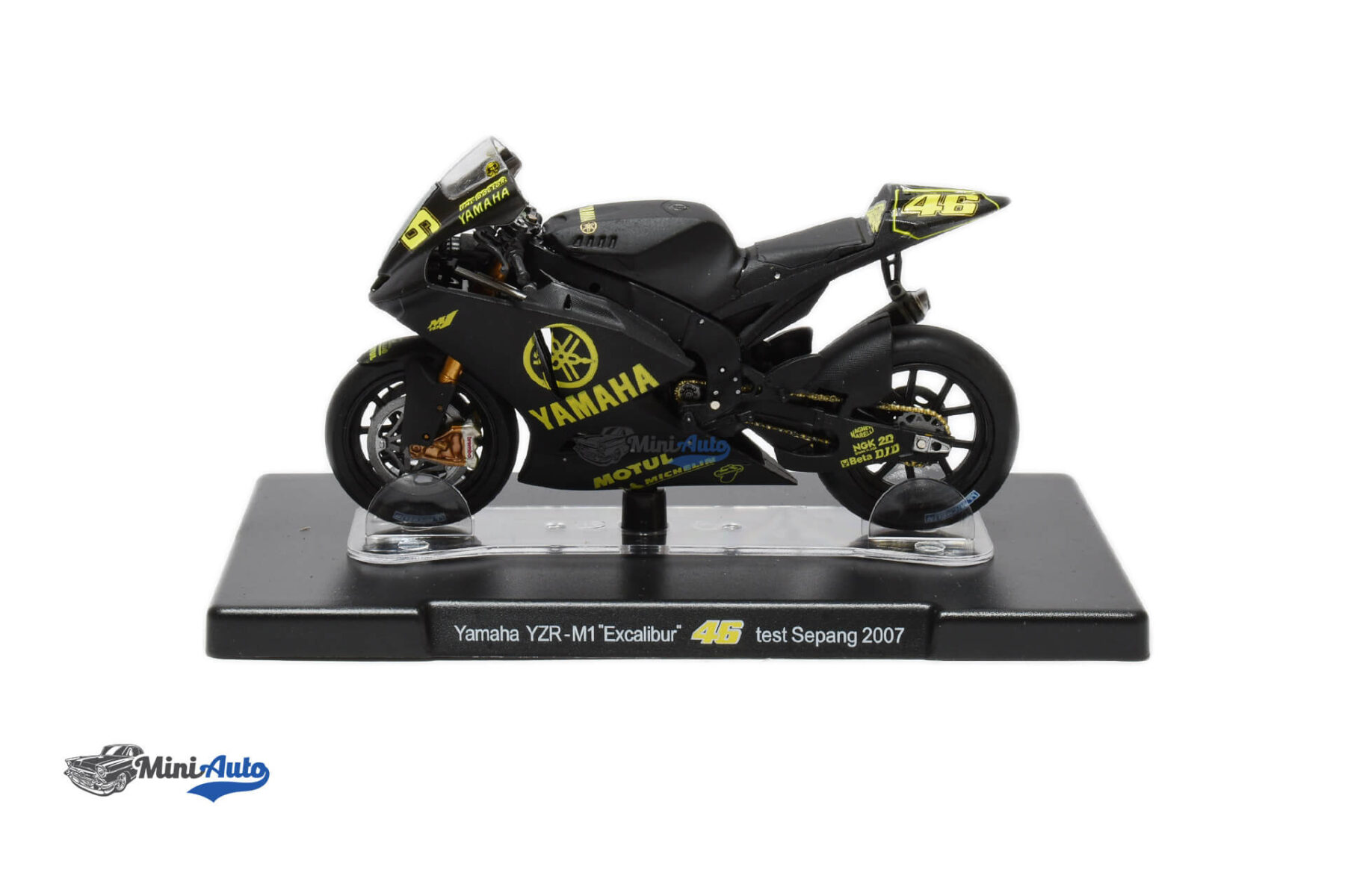 Yamaha - YZR-M1 N46 Test Sepang Motogp Valentino Rossi - 2007 - Black - Image 3