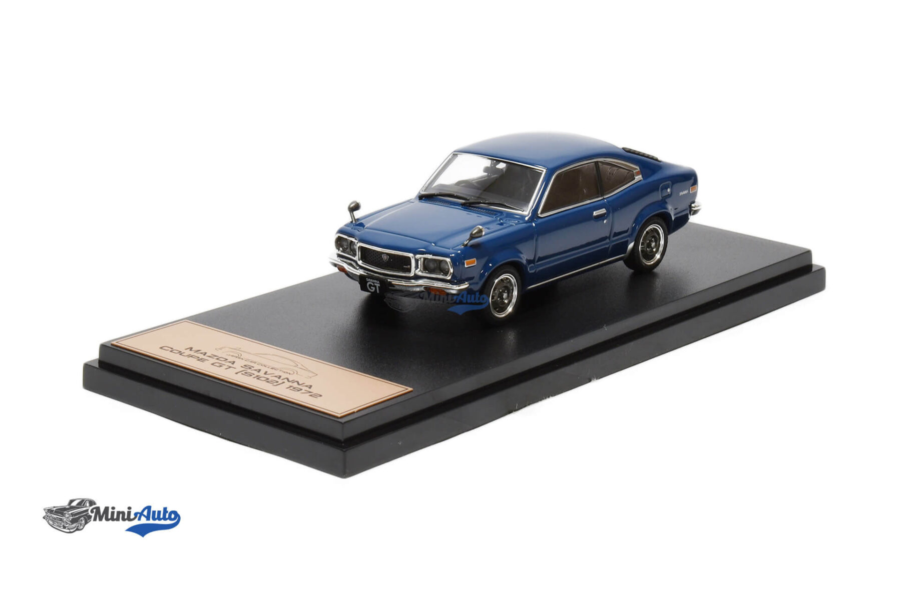 HACJAPCARCOLLJPL035---Mazda-Savanna-GT-Coupe---1972---Blue_1 Mazda Savanna GT Coupe - 1972 - Blue - Image 1