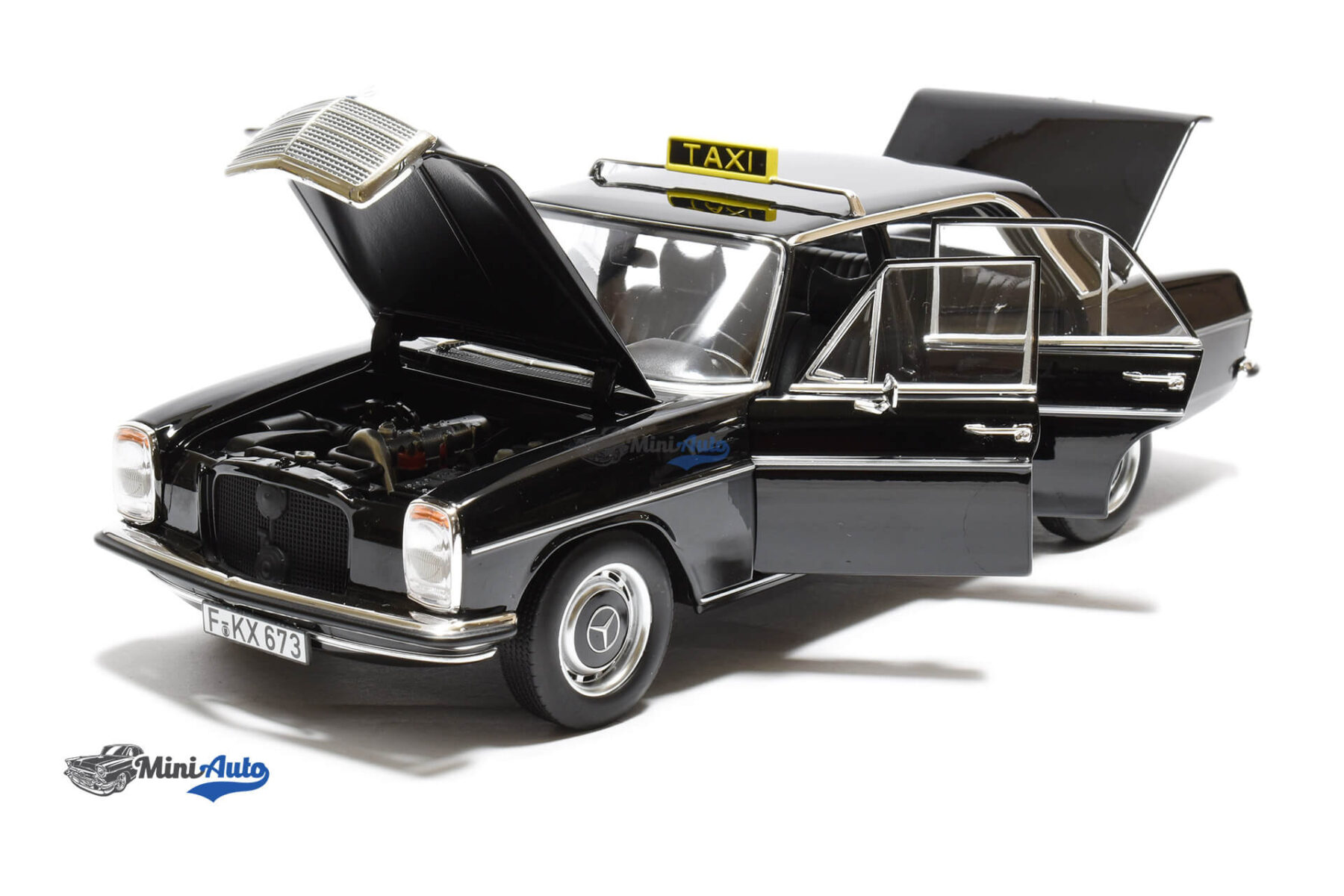 Mercedes Benz 200 W115 Taxi - 1968 -  Black - Image 2