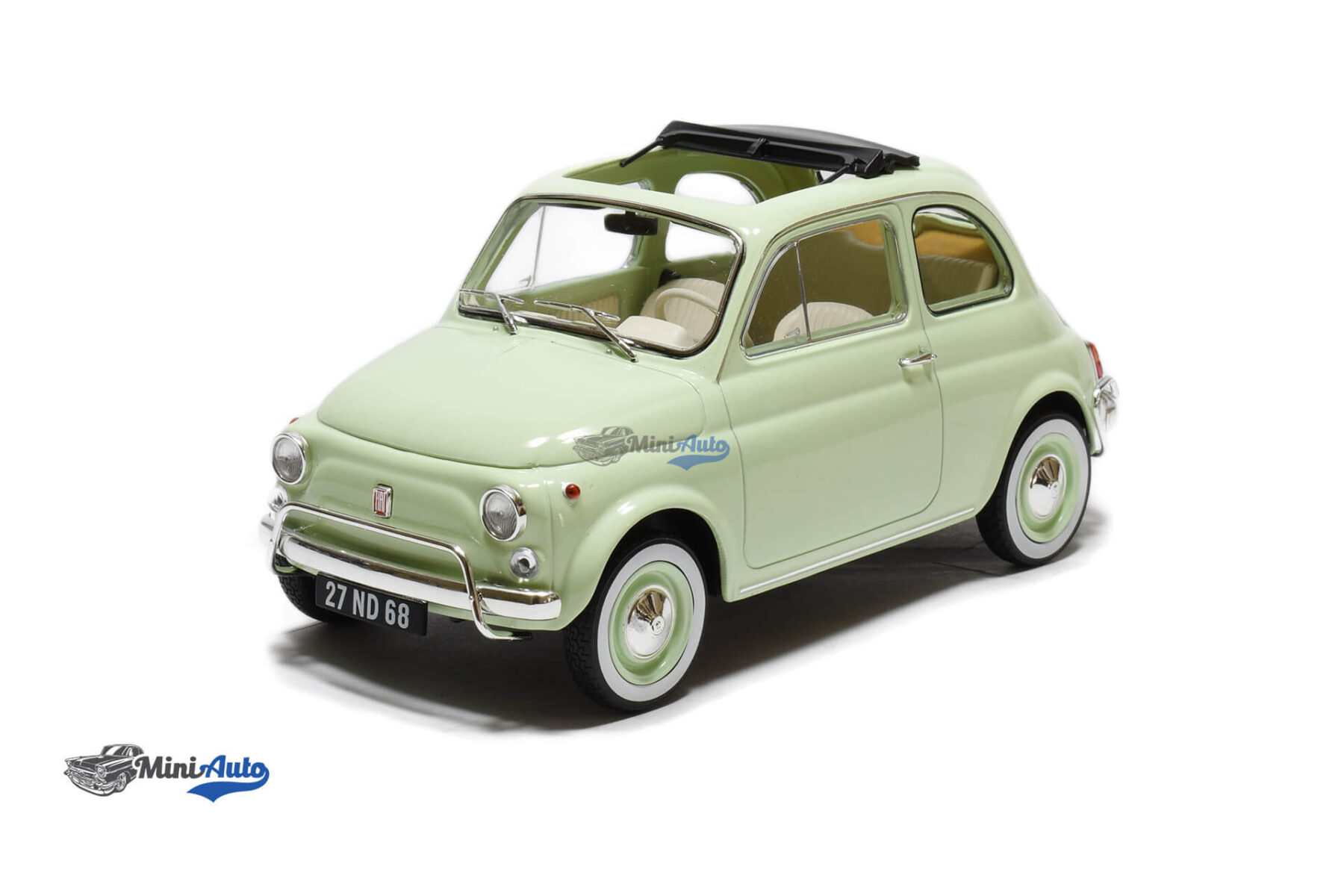 N187773---Fiat-500-Open-Roof---1968---Green_1 Fiat 500 Open Roof - 1968 - Green - Image 1