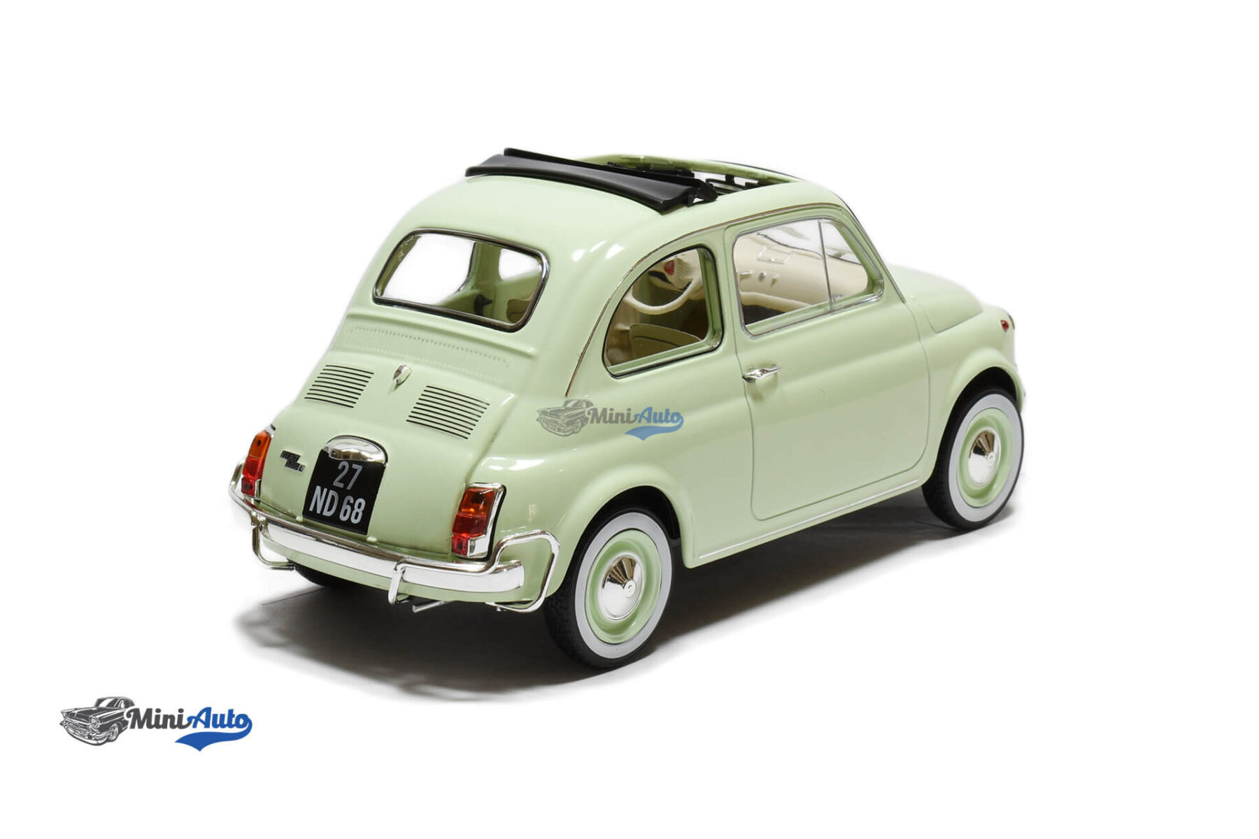 N187773---Fiat-500-Open-Roof---1968---Green_2 Fiat 500 Open Roof - 1968 - Green - Image 2