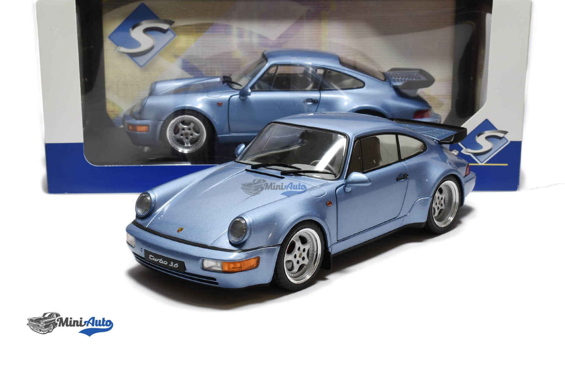 Porsche 911 964 Turbo Coupe - 1990 - Blue - Image 6