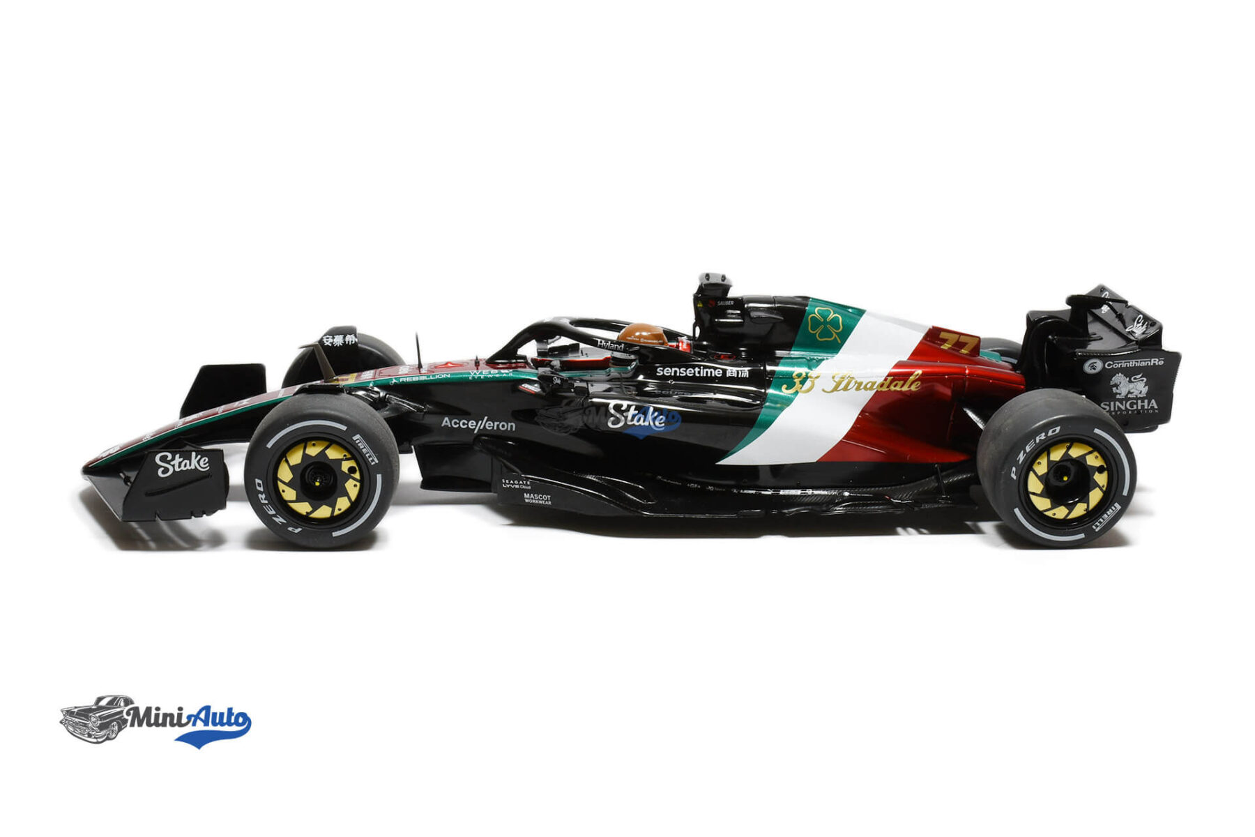 Alfa Romeo F1 C43 Team Stake N77 V. Bottas - 2023 - Black/Red - Image 3