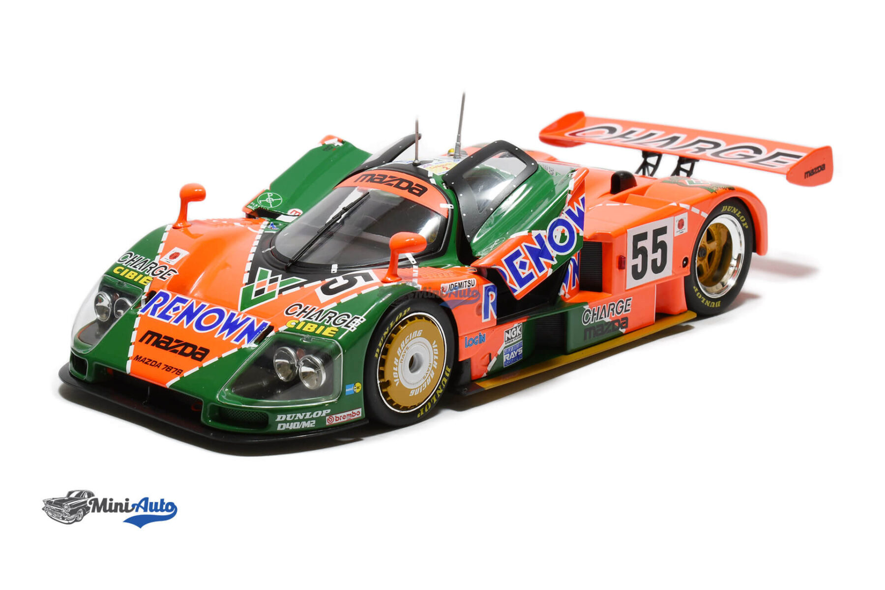 Mazda 787B 2.6L N55 Winner 24h Le Mans - 1991 - Orange/Green - Image 2