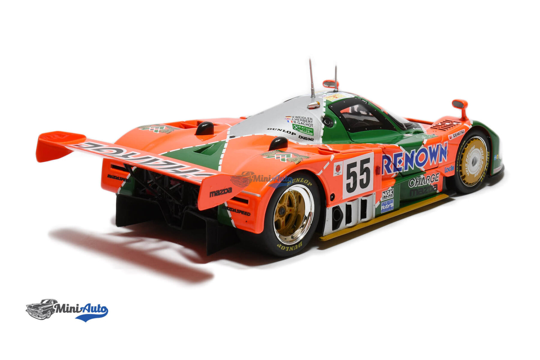 Mazda 787B 2.6L N55 Winner 24h Le Mans - 1991 - Orange/Green - Image 3