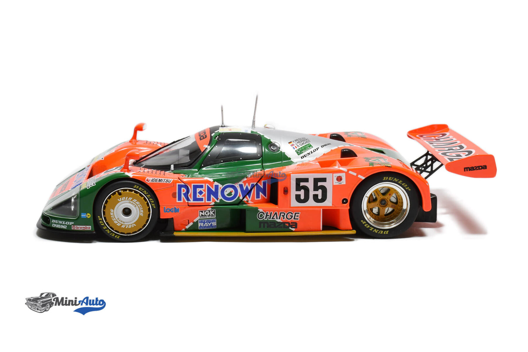 Mazda 787B 2.6L N55 Winner 24h Le Mans - 1991 - Orange/Green - Image 5