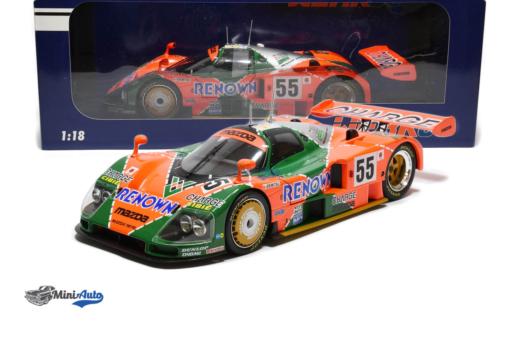 Mazda 787B 2.6L N55 Winner 24h Le Mans - 1991 - Orange/Green - Image 6
