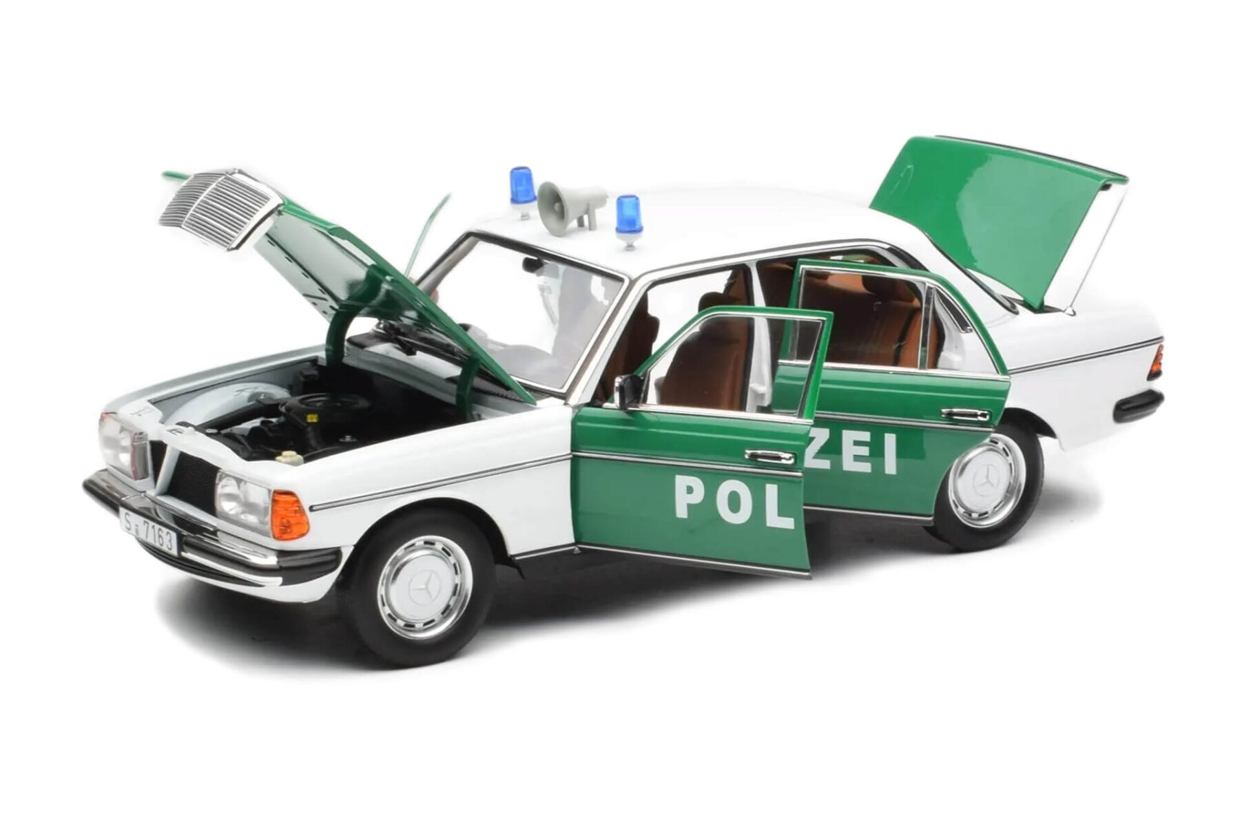 Mercedes Benz W123 200D Polizei (Limited Dealer Edition 1000pcs)  - 1982 - White/Green - Image 2