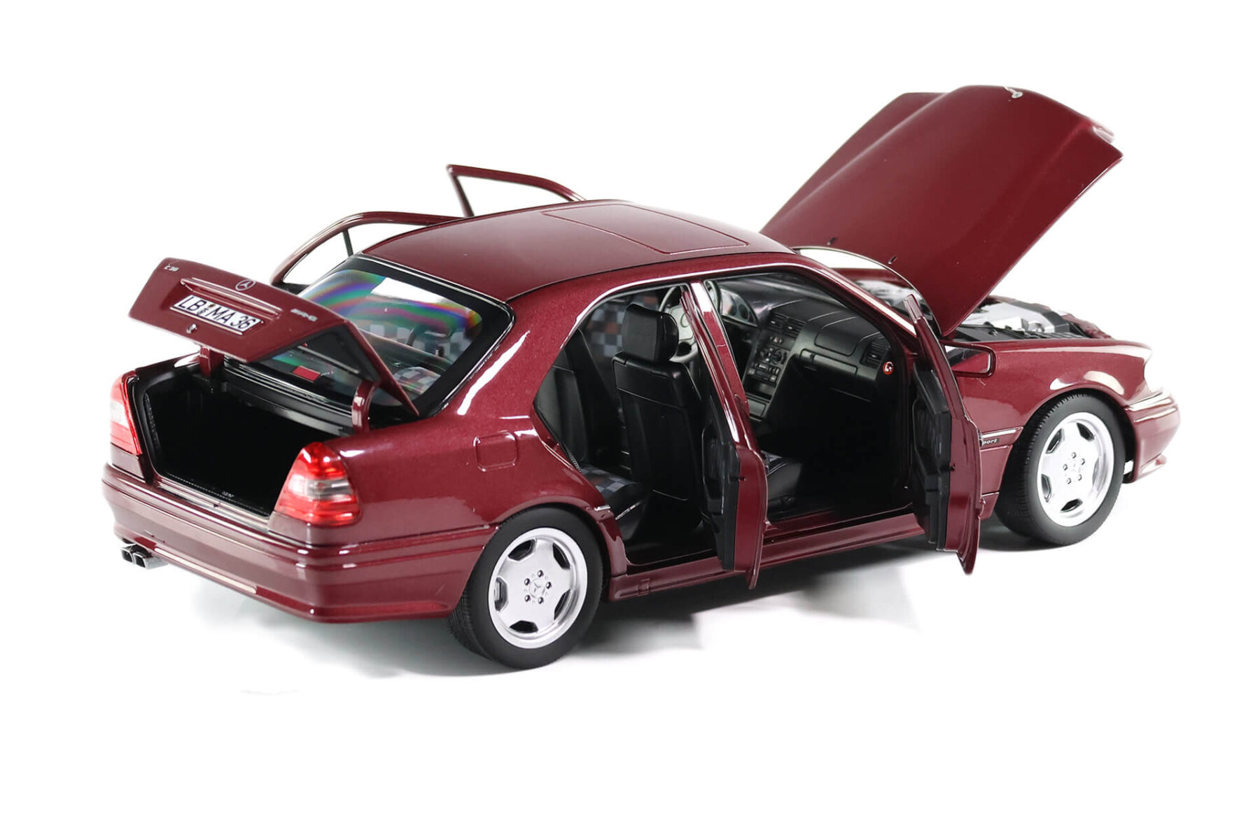 B66040706-Mercedes-C63-AMG-W202-Almandine-red_2 Mercedes Benz W202 C32 AMG - 1994 - Dark Red - Image 2