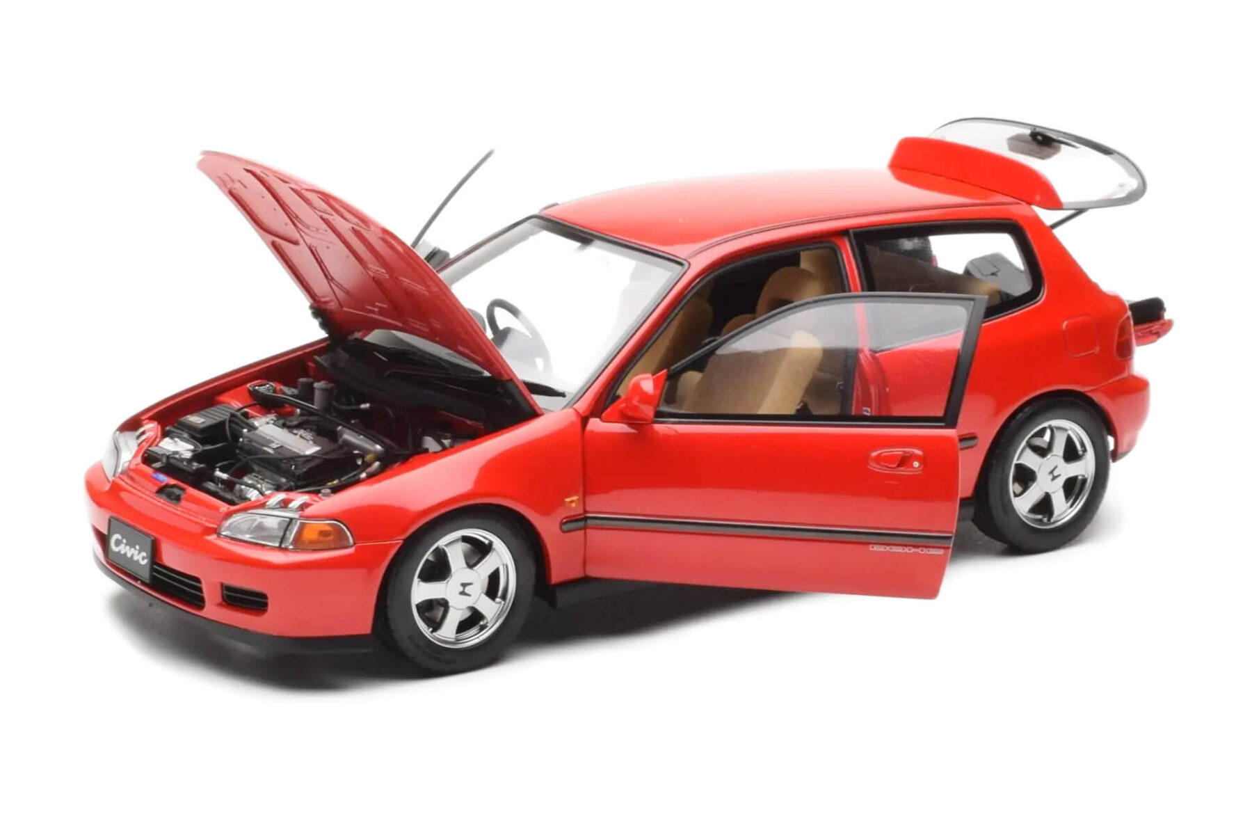 Honda Civic EG6 VTEC with lift - 1993 - Red - Image 4