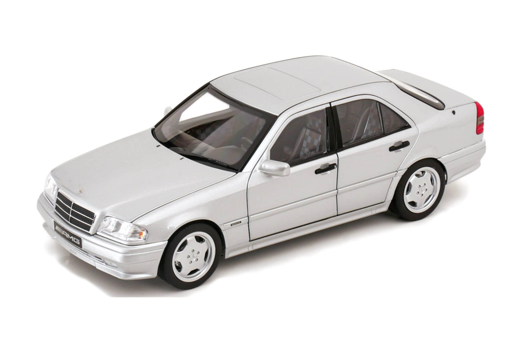 N183380-Norev-Mercedes-Benz-C63-AMG-W202-1993_1 Mercedes Benz W202 C63 AMG (Limited Edition 1000 pcs) - 1993 - Silver - Image 1