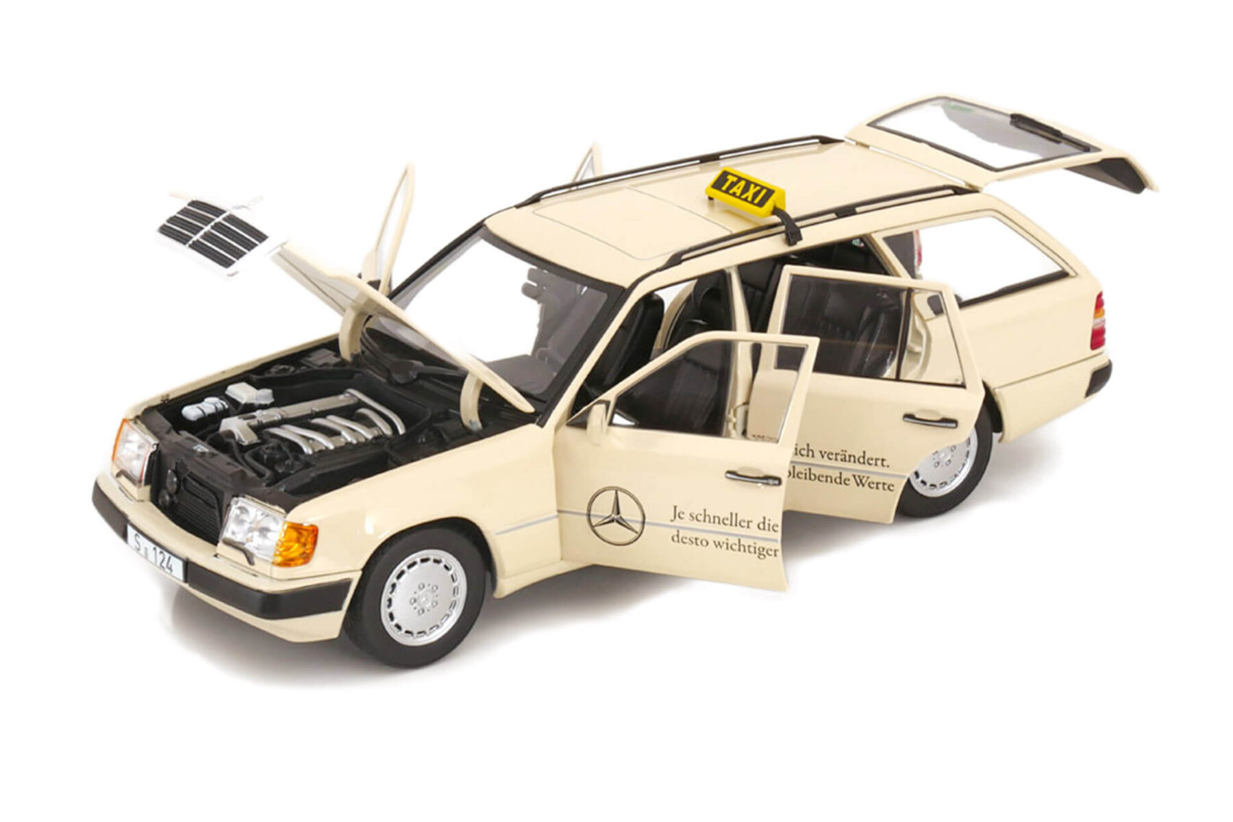 Mercedes Benz S124 200D Taxi - 1989 - Beige - Image 2