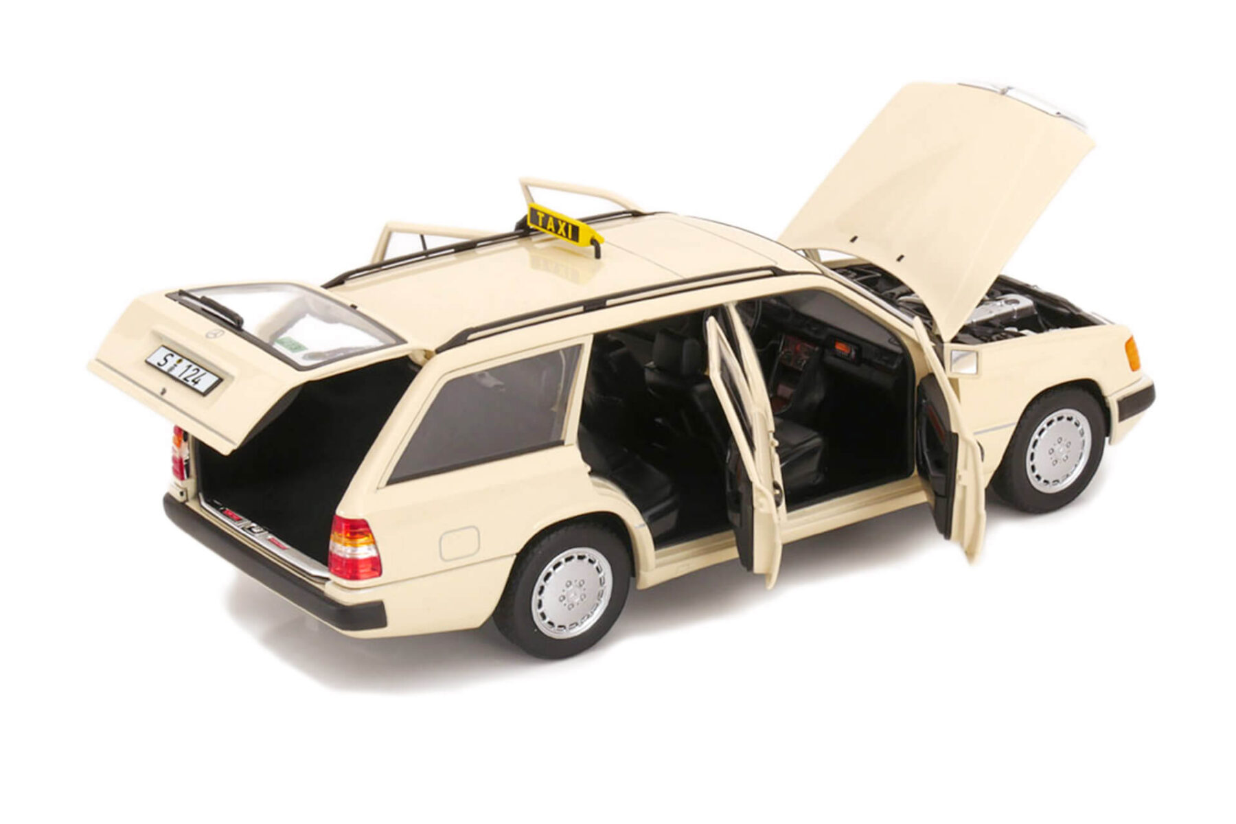 Mercedes Benz S124 200D Taxi - 1989 - Beige - Image 4