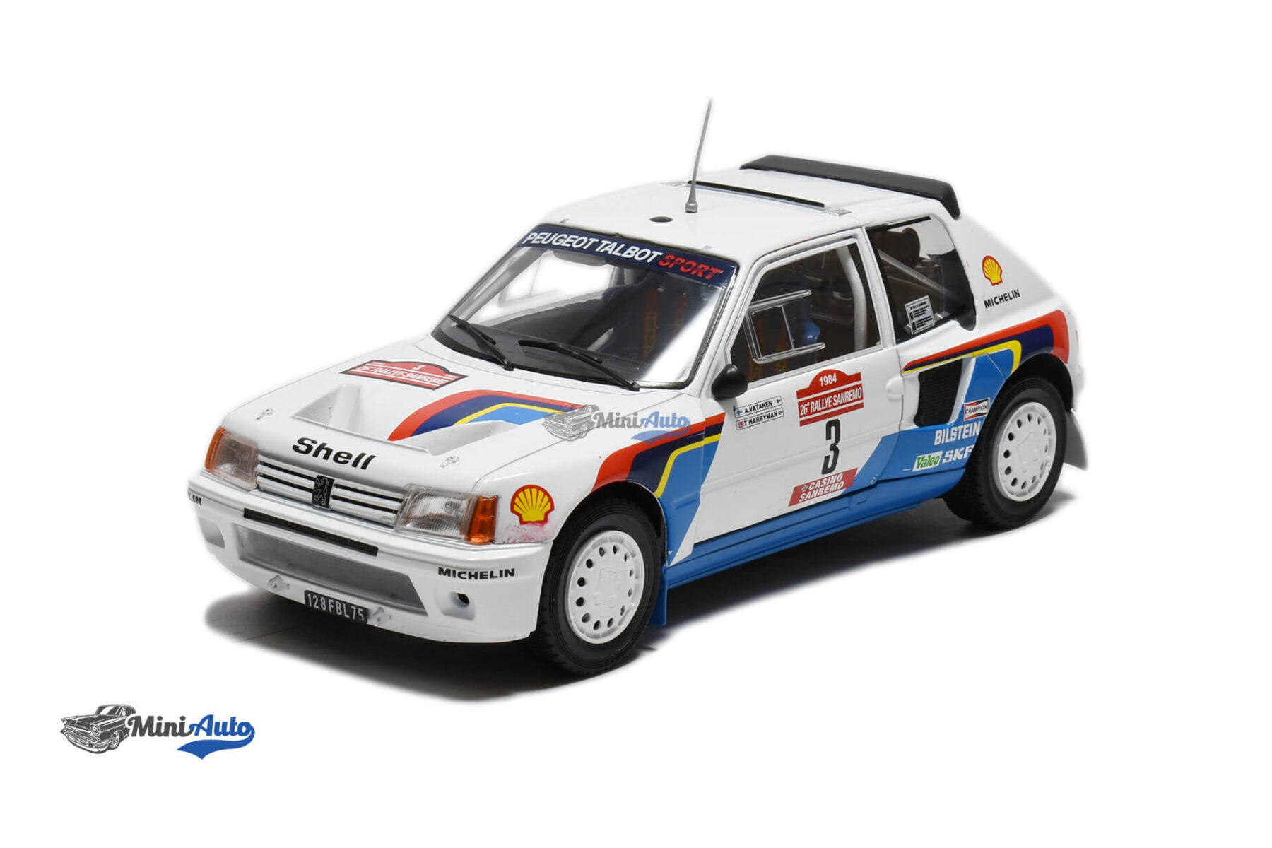 AAWRC031---Peugeot-205-T16-N3-A.Vatanen---1984---White_1 Peugeot 205 T16 N3 A.Vatanen - 1984 - White - Image 1