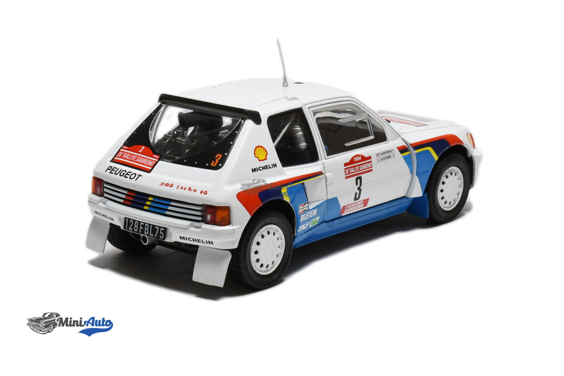 AAWRC031---Peugeot-205-T16-N3-A.Vatanen---1984---White_2 Peugeot 205 T16 N3 A.Vatanen - 1984 - White - Image 2