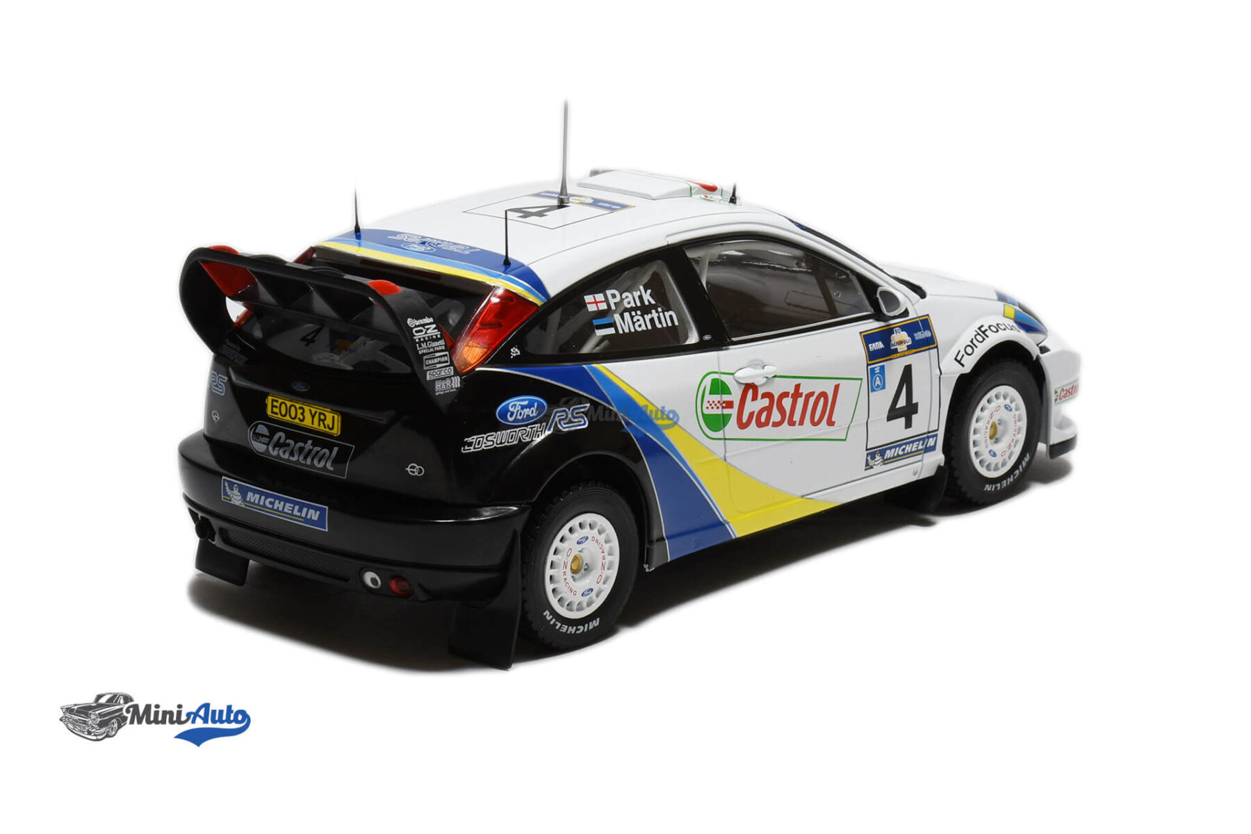 Ford Focus WRC N4 Markko Martin - 2003 - White - Image 2