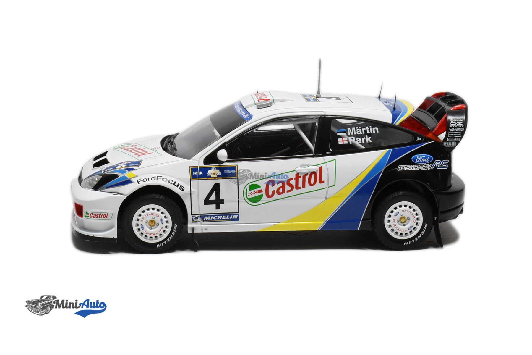 Ford Focus WRC N4 Markko Martin - 2003 - White - Image 3