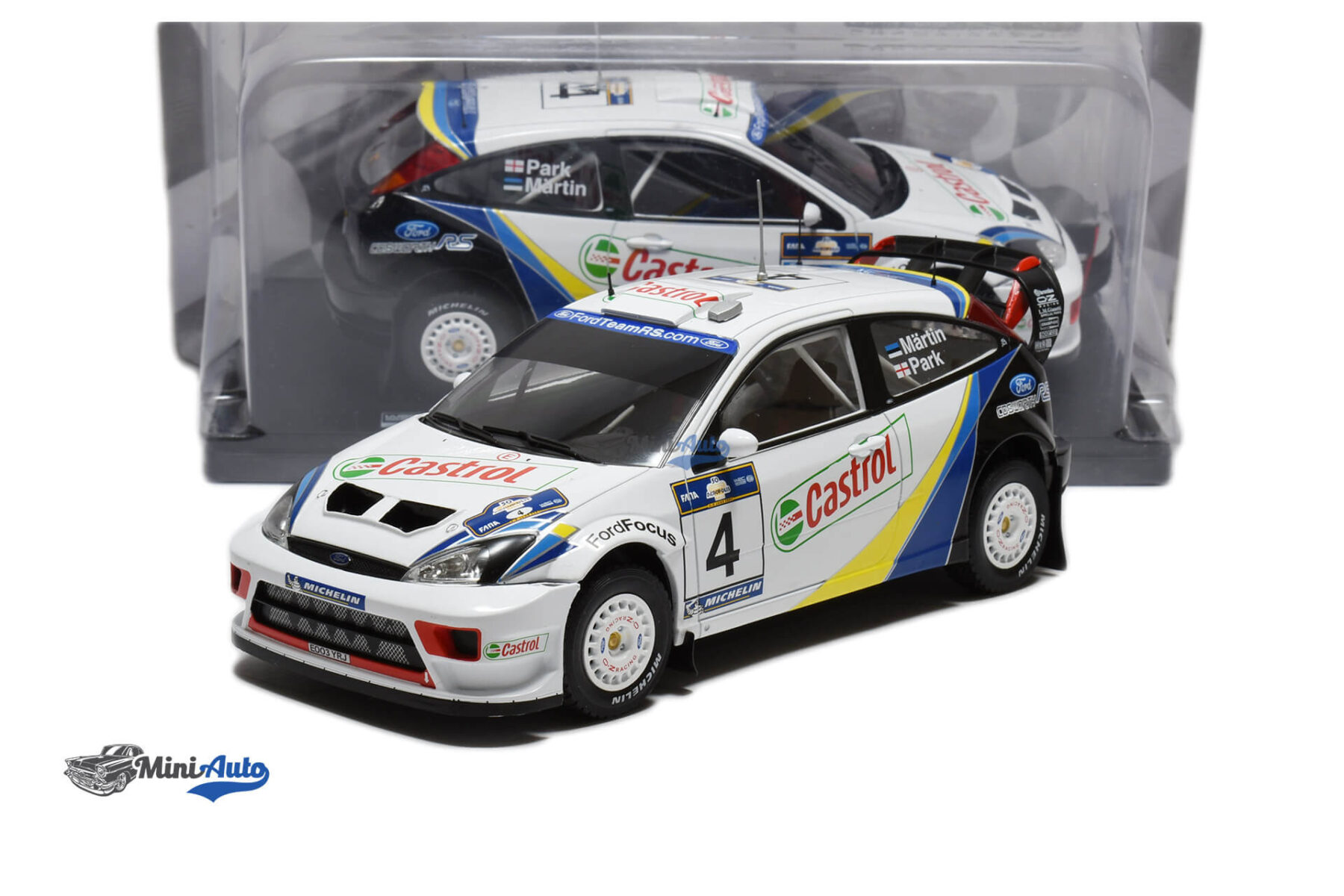 Ford Focus WRC N4 Markko Martin - 2003 - White - Image 4
