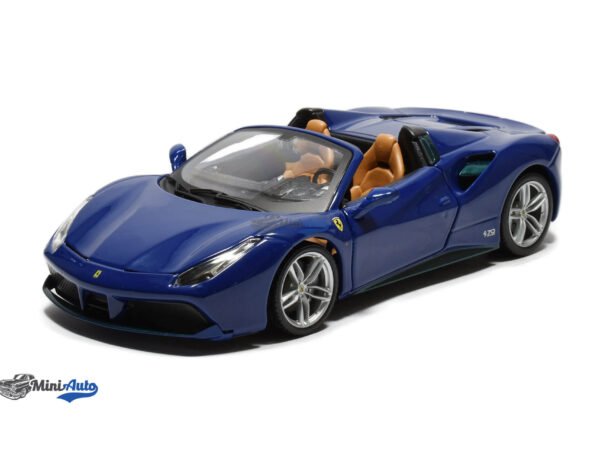 Ferrari 488 Spider 2015 (inspired by the 166 Touring Barchetta) - Blue Met