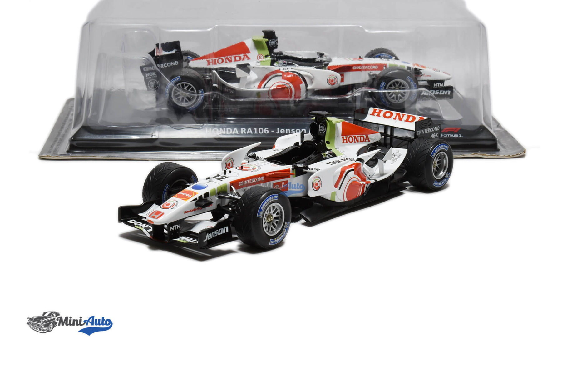 Honda RA106 F1 N12 Jenson Button - 2006 - White - Image 4