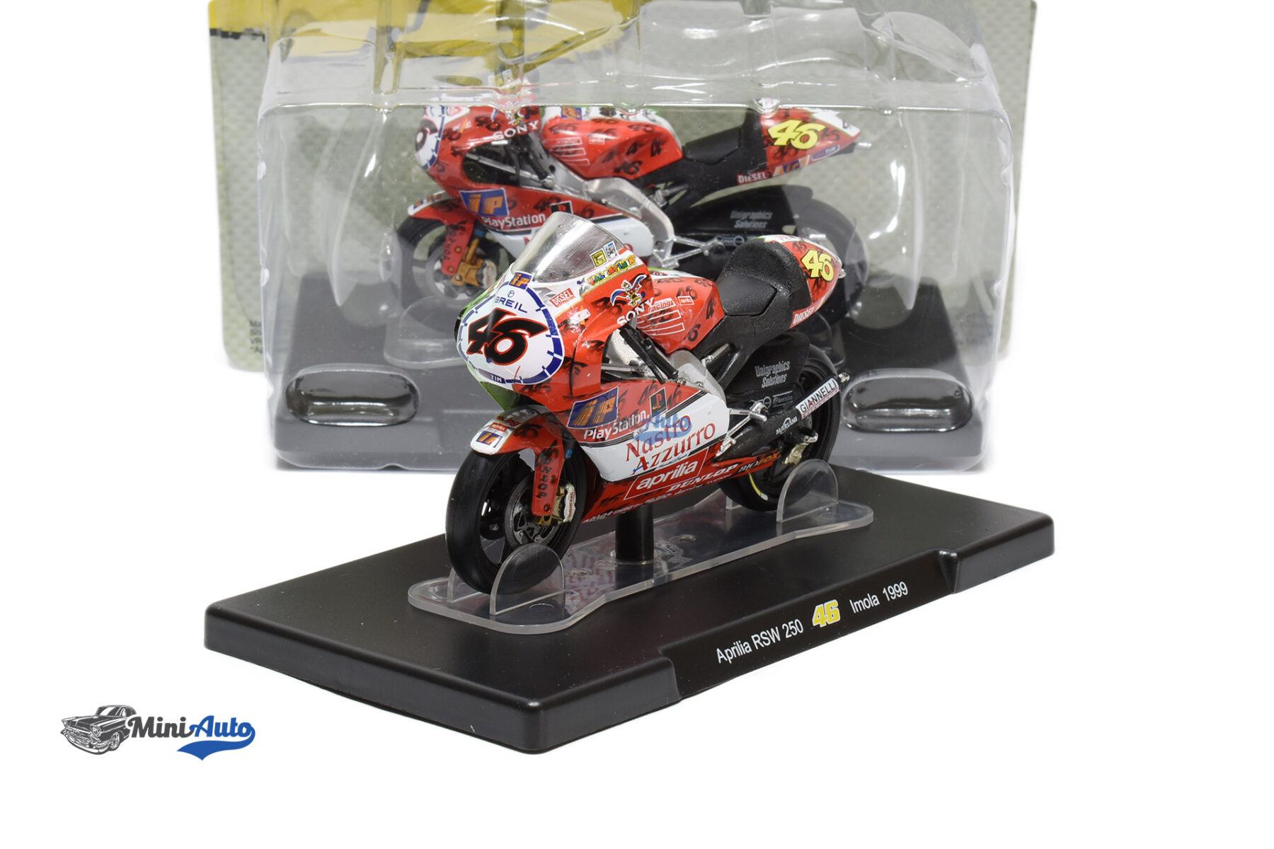 Aprilia - RSW 250cc N46 World Champion Season Valentino Rossi - 1999 - Red/Green - Image 4