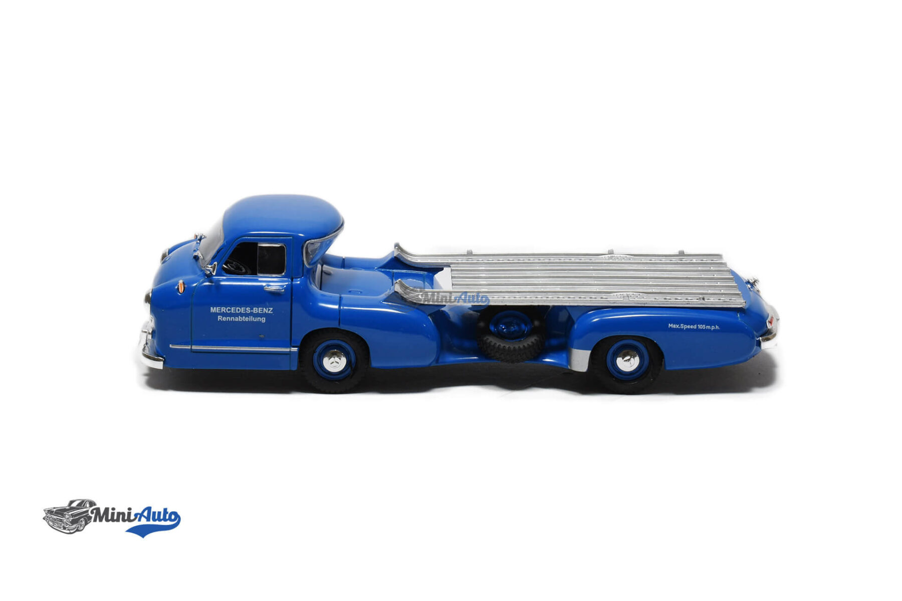 Mercedes Benz Racing Car Transporter Rennabteilung - 1955 - Blue - Image 3