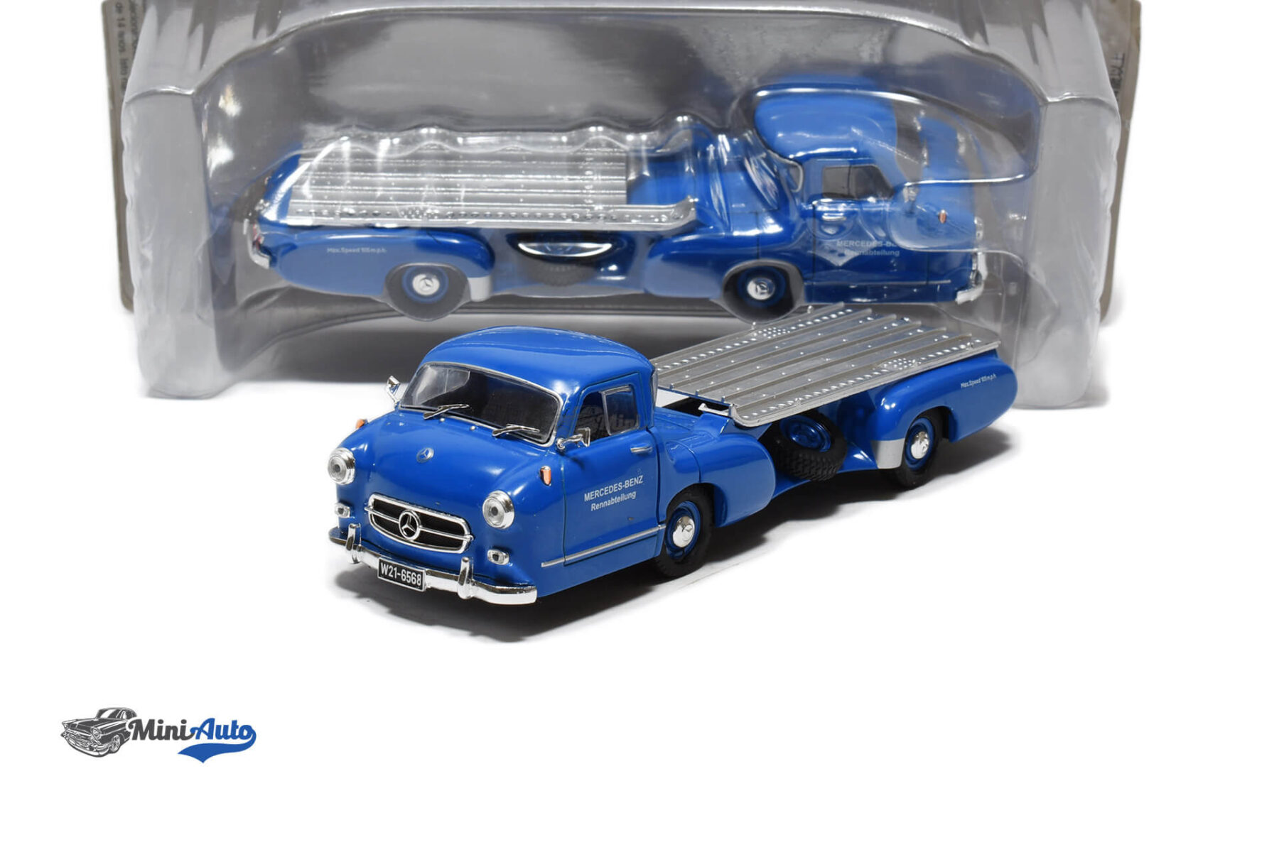 Mercedes Benz Racing Car Transporter Rennabteilung - 1955 - Blue - Image 4