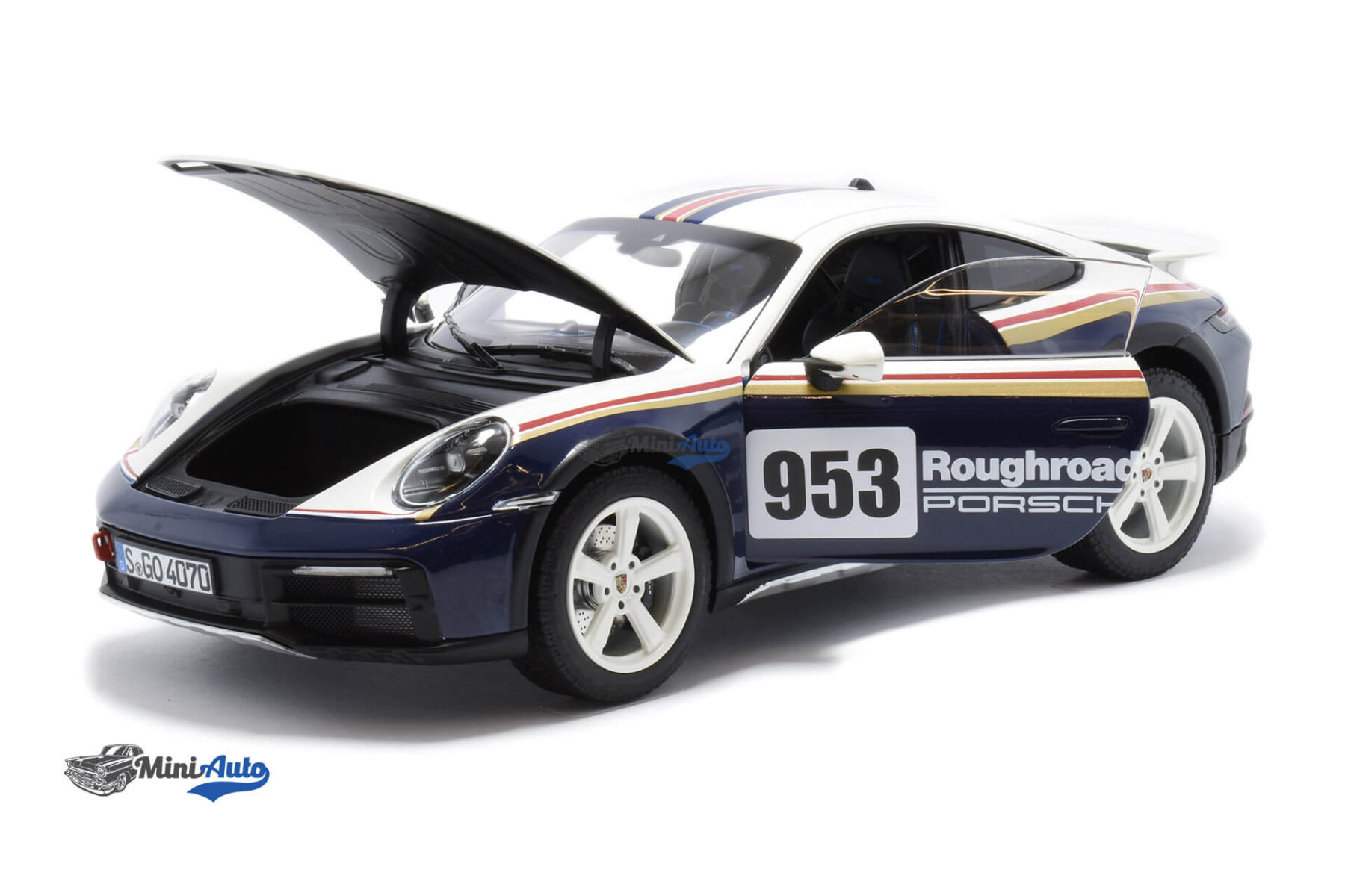 Porsche 911 992 N953 Rally Dakar Roughroads - 2023 - White/Blue - Image 2