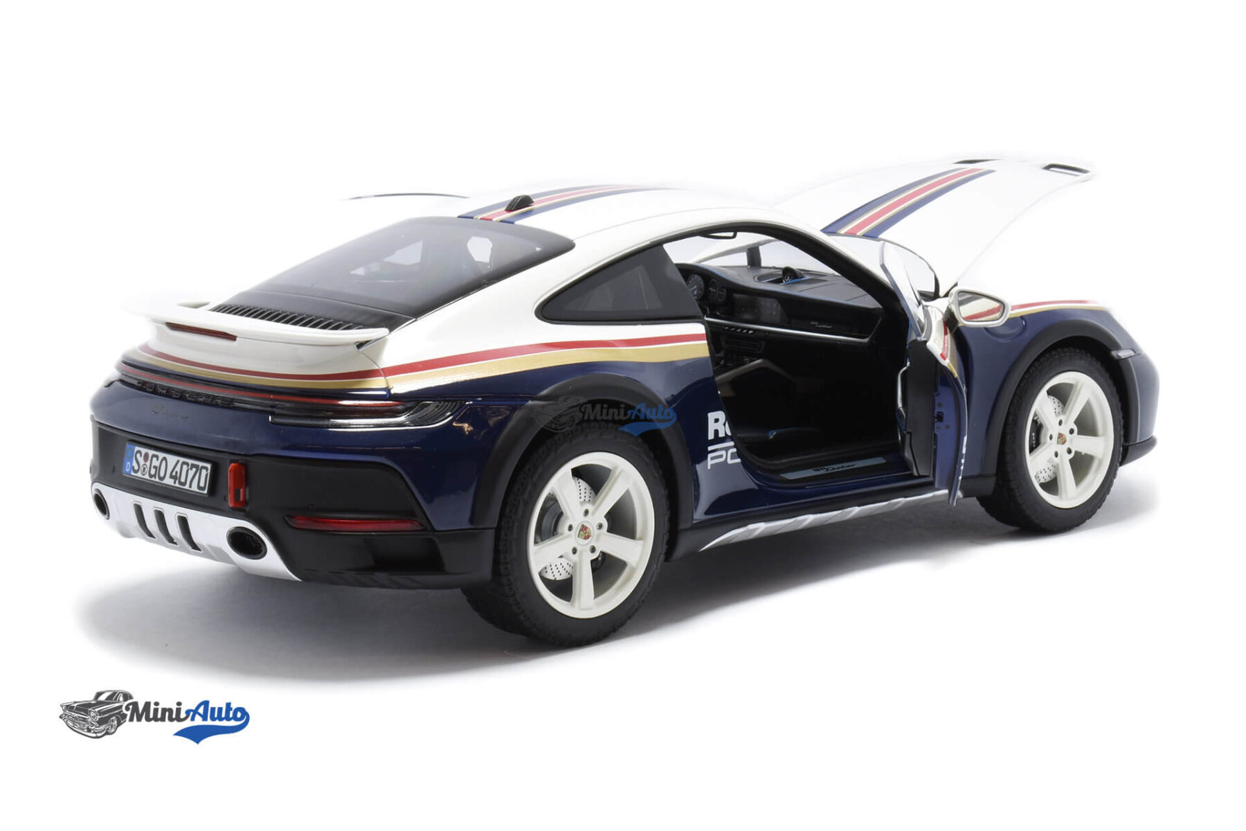 Porsche 911 992 N953 Rally Dakar Roughroads - 2023 - White/Blue - Image 4