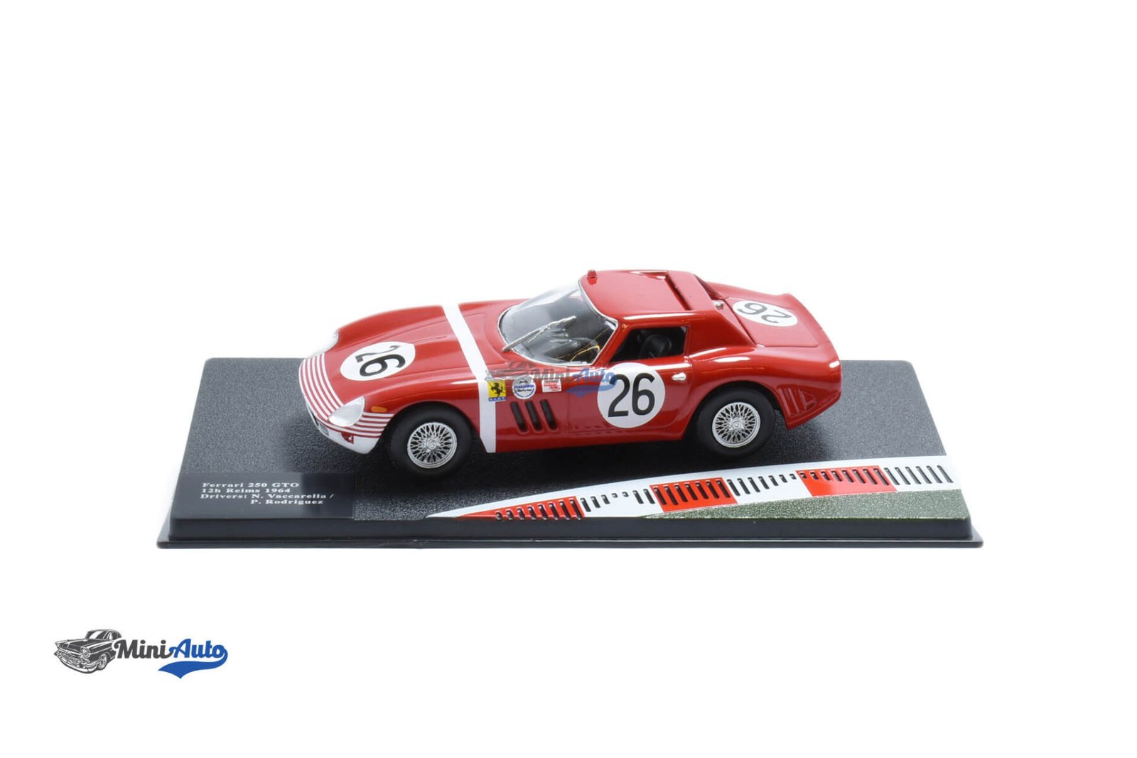 Ferrari 250 GTO N26 12h Reims Vaccarella - 1964 - Red - Image 3