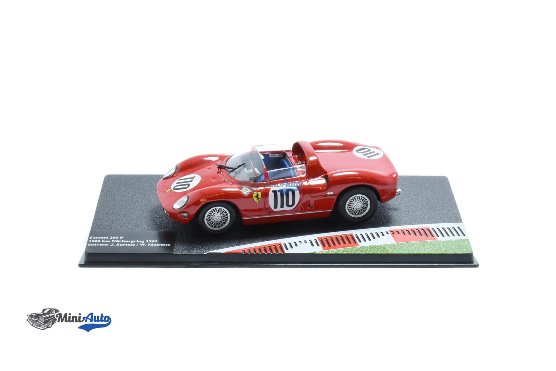 Ferrari 250 P N110 Winner 100km Nurburgring Surtees - 1963 - Red - Image 3