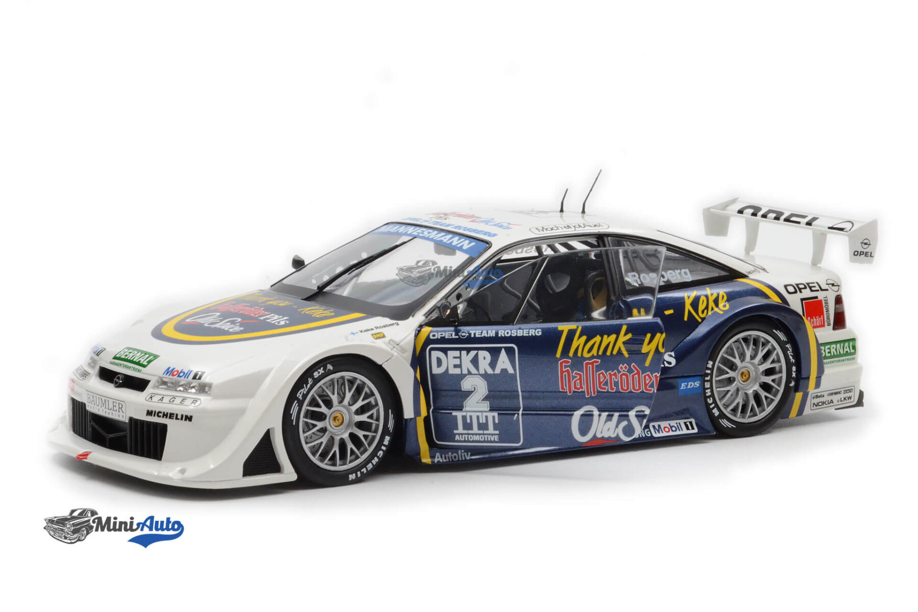 Opel Calibra V6 4X4 N2 DTM Hockenheim 1995 Keke Rosberg - White/Blue - Image 2