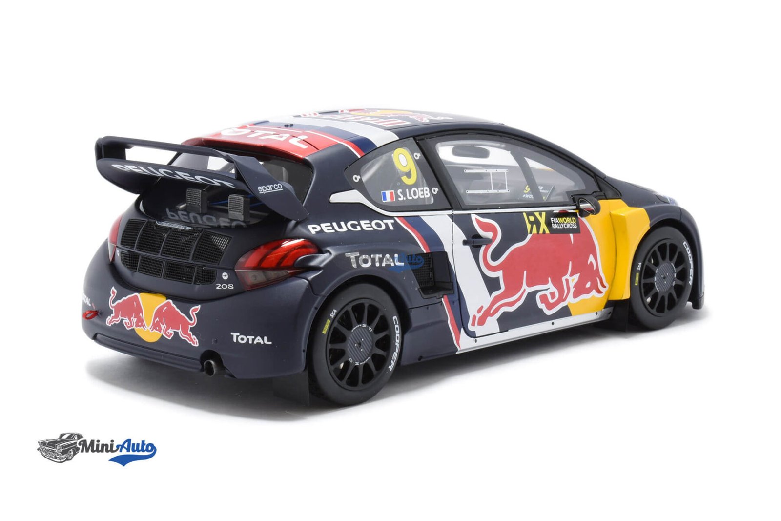 Peugeot 208 WRX N9 S. Loeb - 2018 - Blue/Red - Image 2