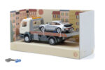 Renault Carro Attrezze truck car transporter with Porsche 911 930 3.0 Turbo Coupe - 1987 - White Silver - Image 2