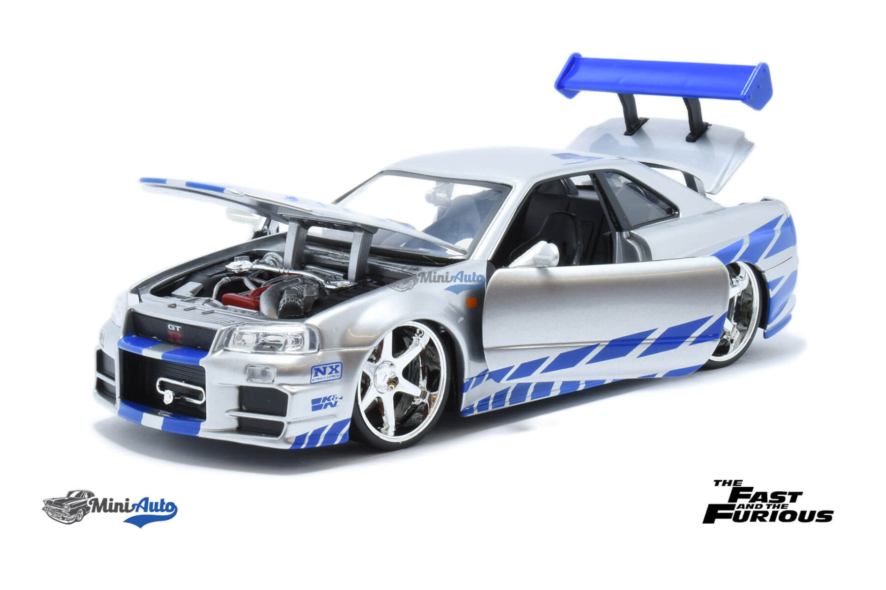 Nissan Skyline GTR R34 *fast and furious* - 2002 - Silver - Image 2