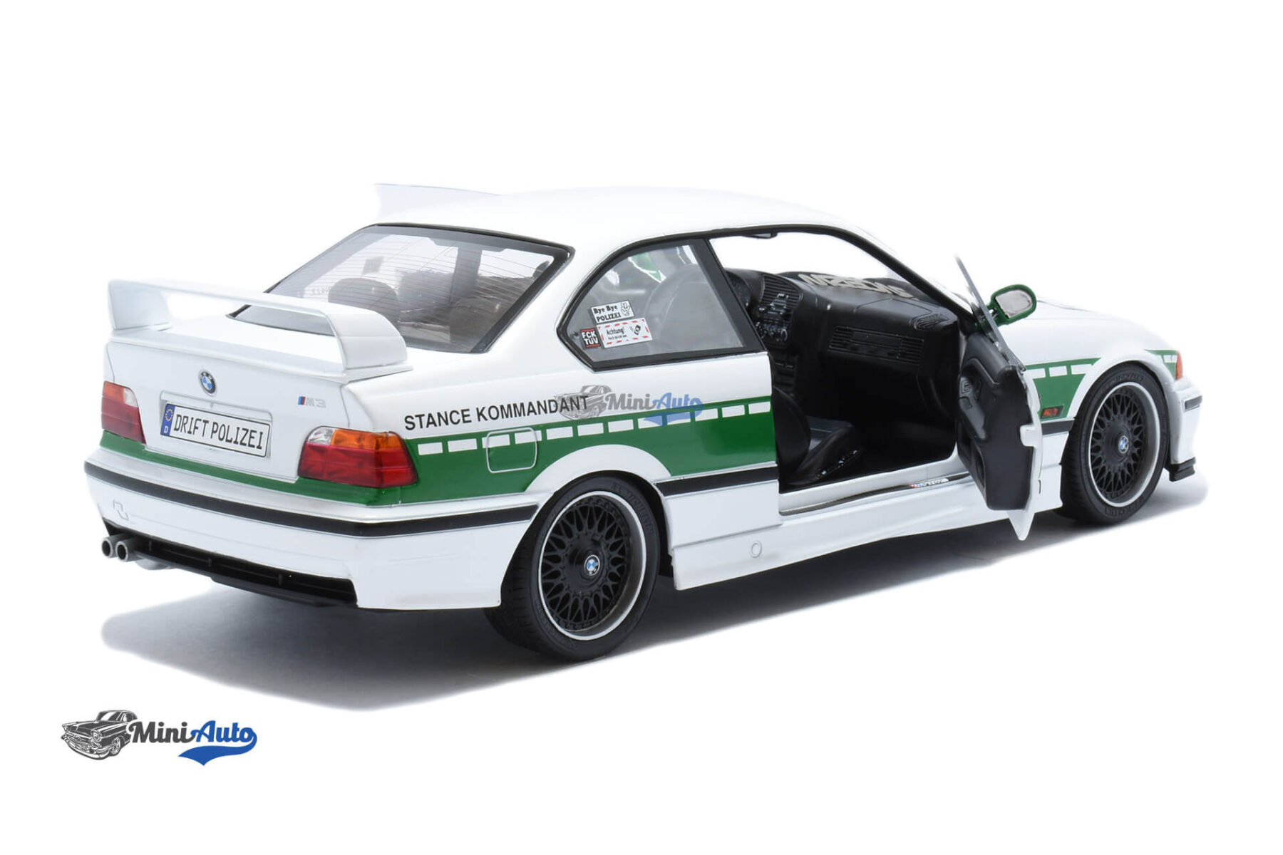 BMW E36 M3 Works Drift Polizei - 1991 - White/Green - Image 4