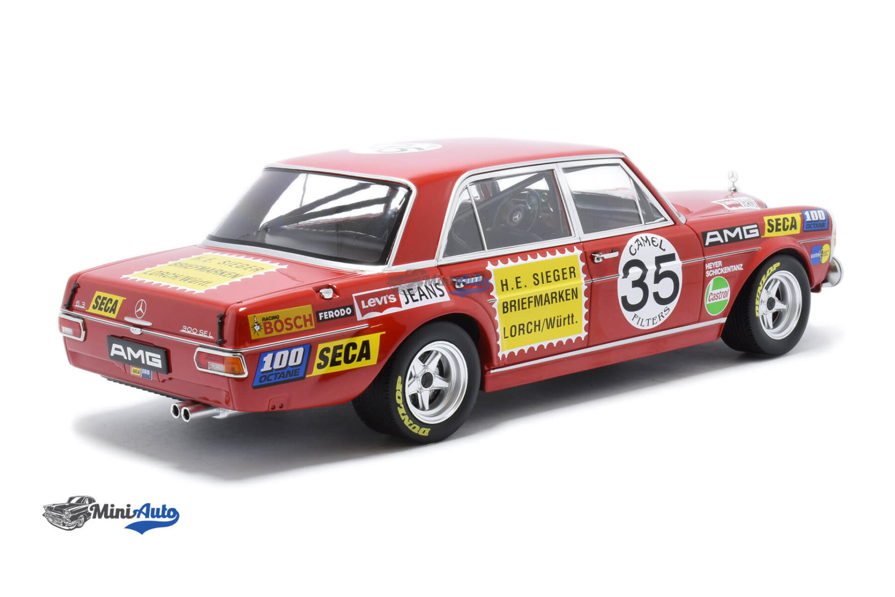 Mercedes Benz 300 SEL 6.8 N35 AMG - 1971 - Red - Image 2