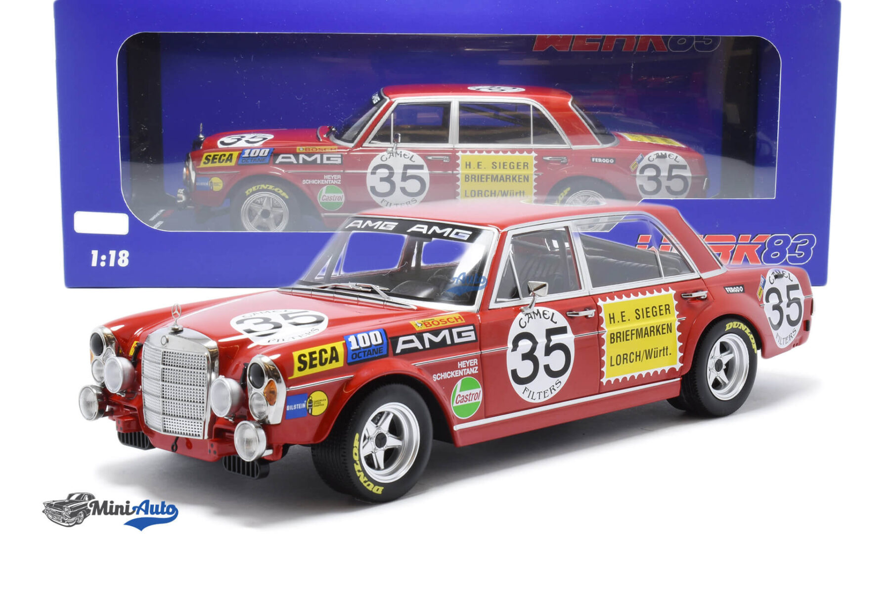 Mercedes Benz 300 SEL 6.8 N35 AMG - 1971 - Red - Image 4