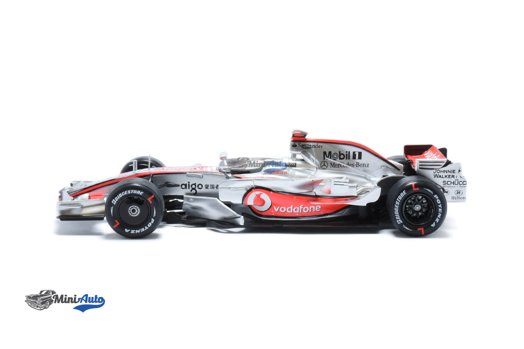 McLaren MP4/23 N22 L. Hamilton - 2008 - Silver - Image 3