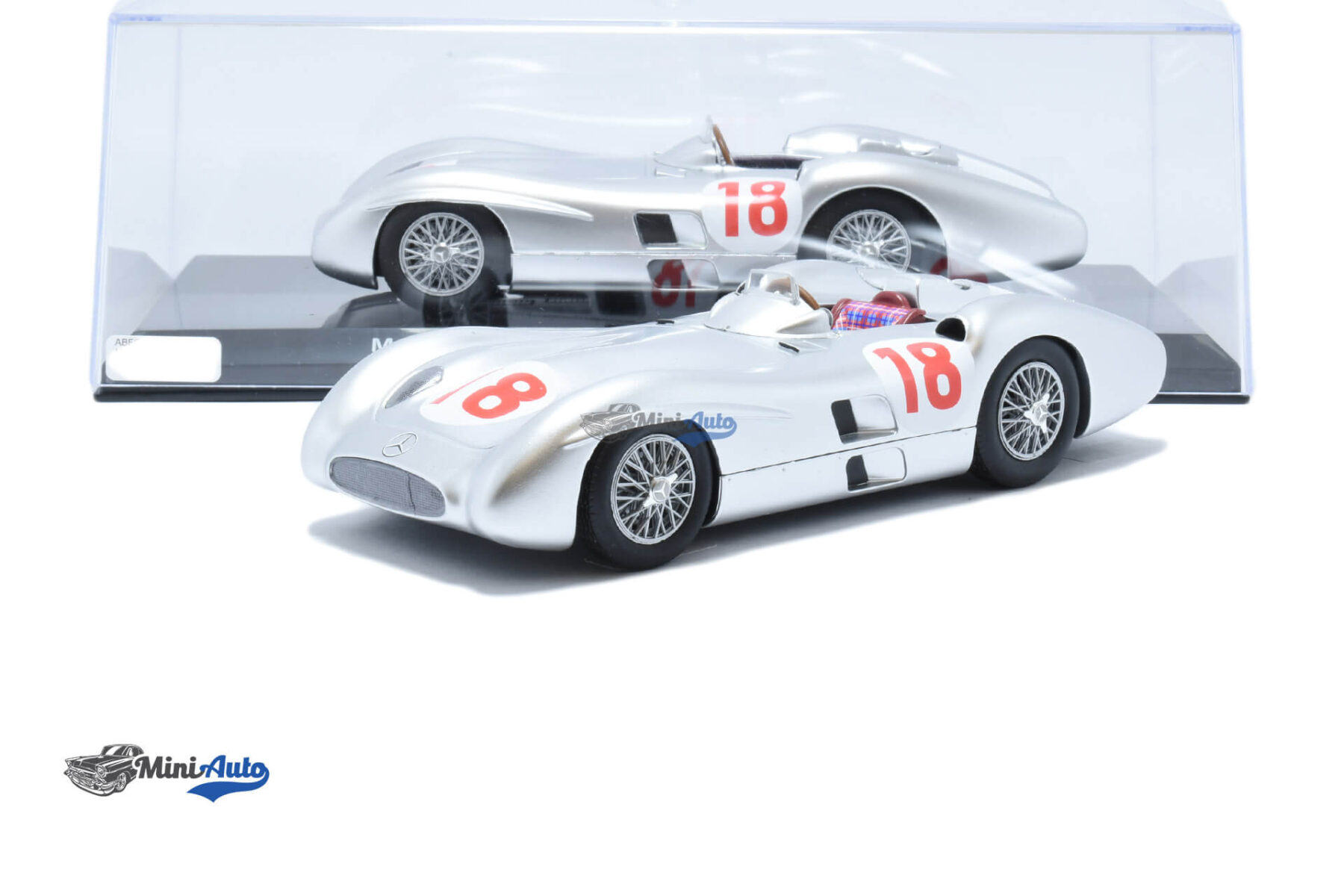 Mercedes-Benz W169 J. M. Fangio N18 - 1955 - Silver - Image 4