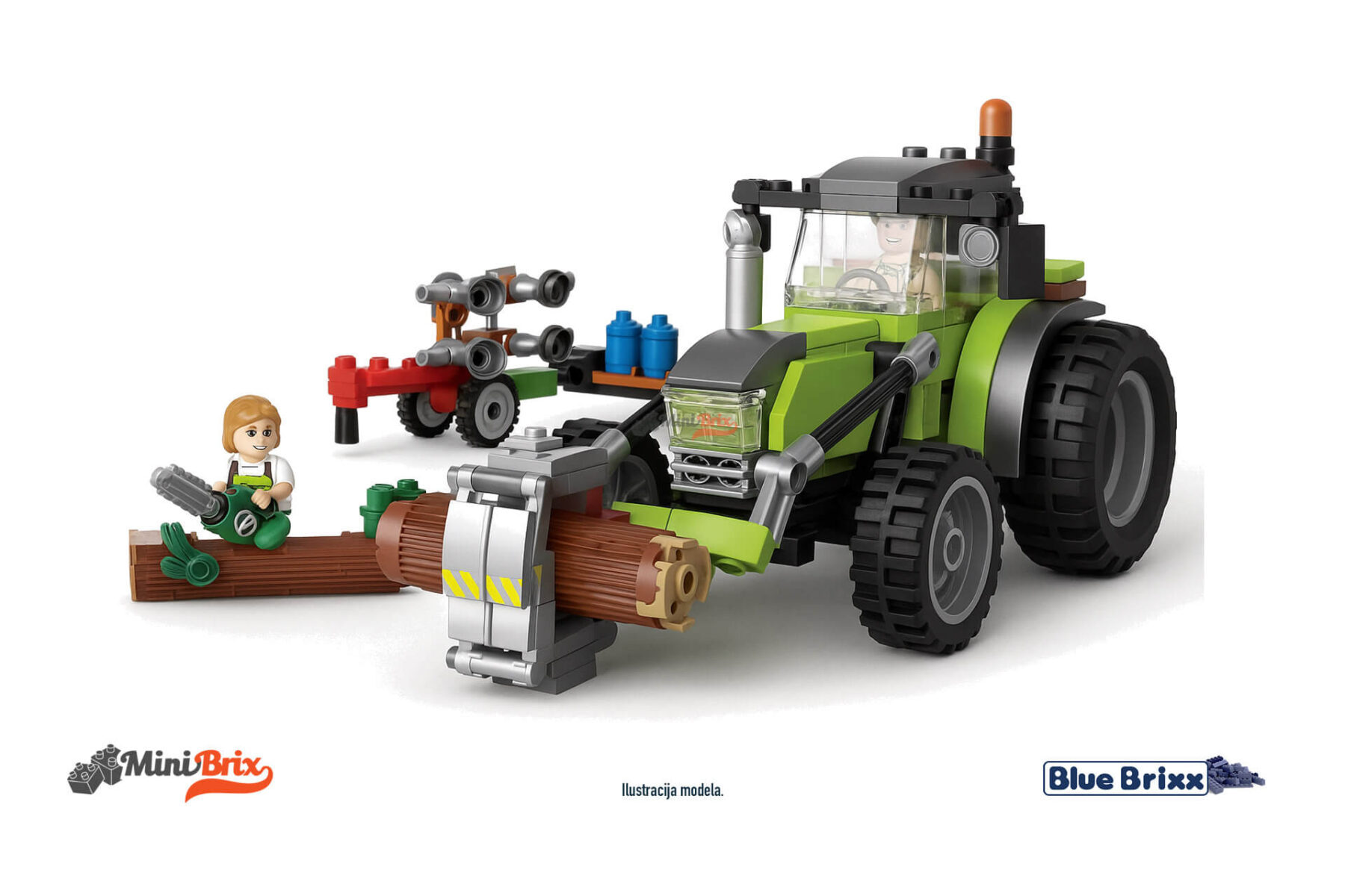 Large tractor with tools - Image 2