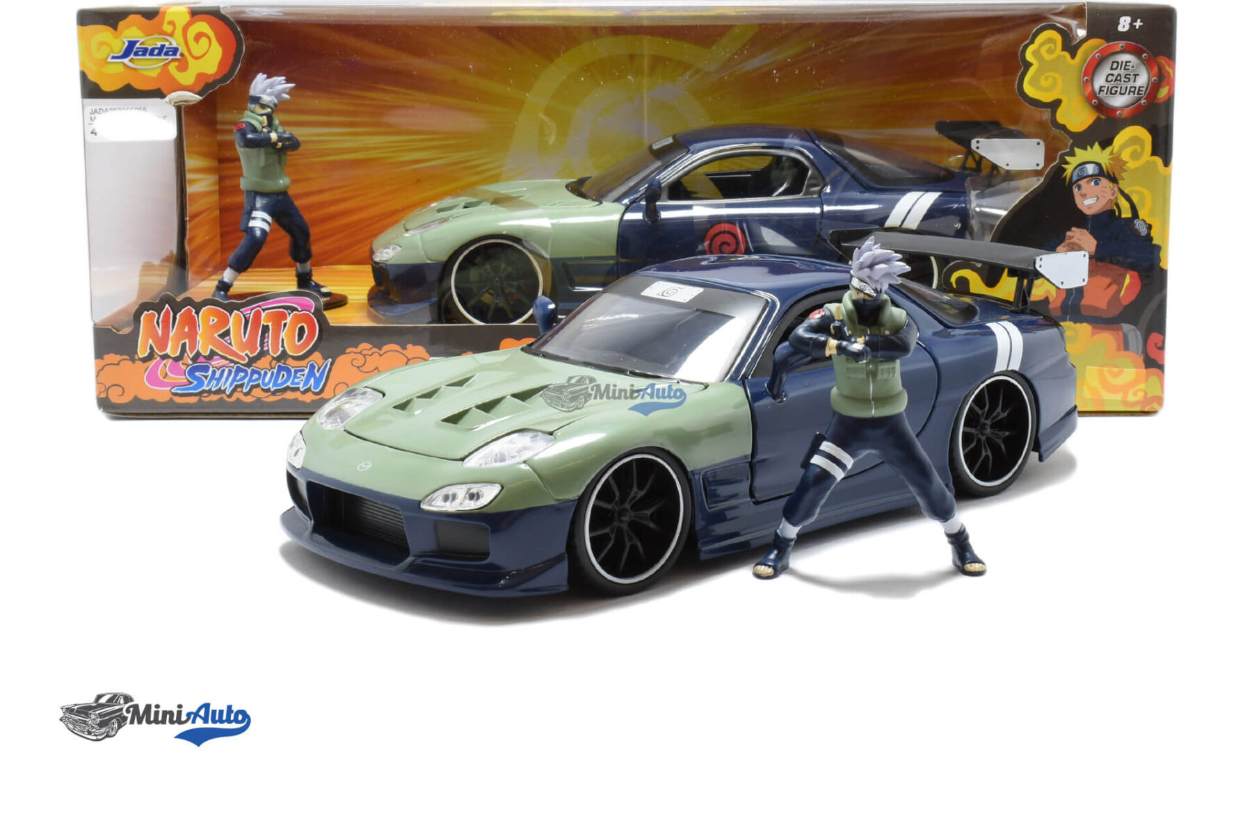 Mazda RX7 With Figure - 1995 - Blue/Green - Image 6