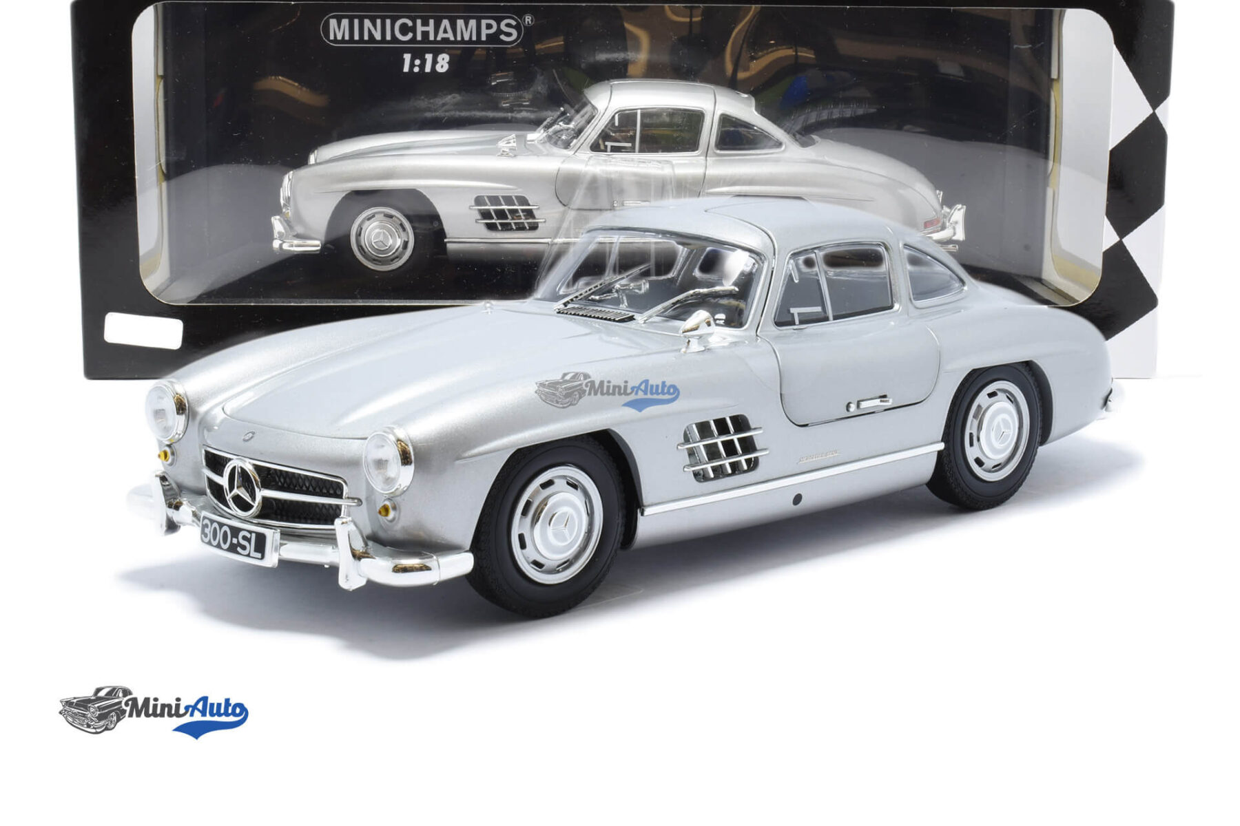 Mercedes Benz 300 SL Limited 600pcs - 1955 - Silver - Image 6