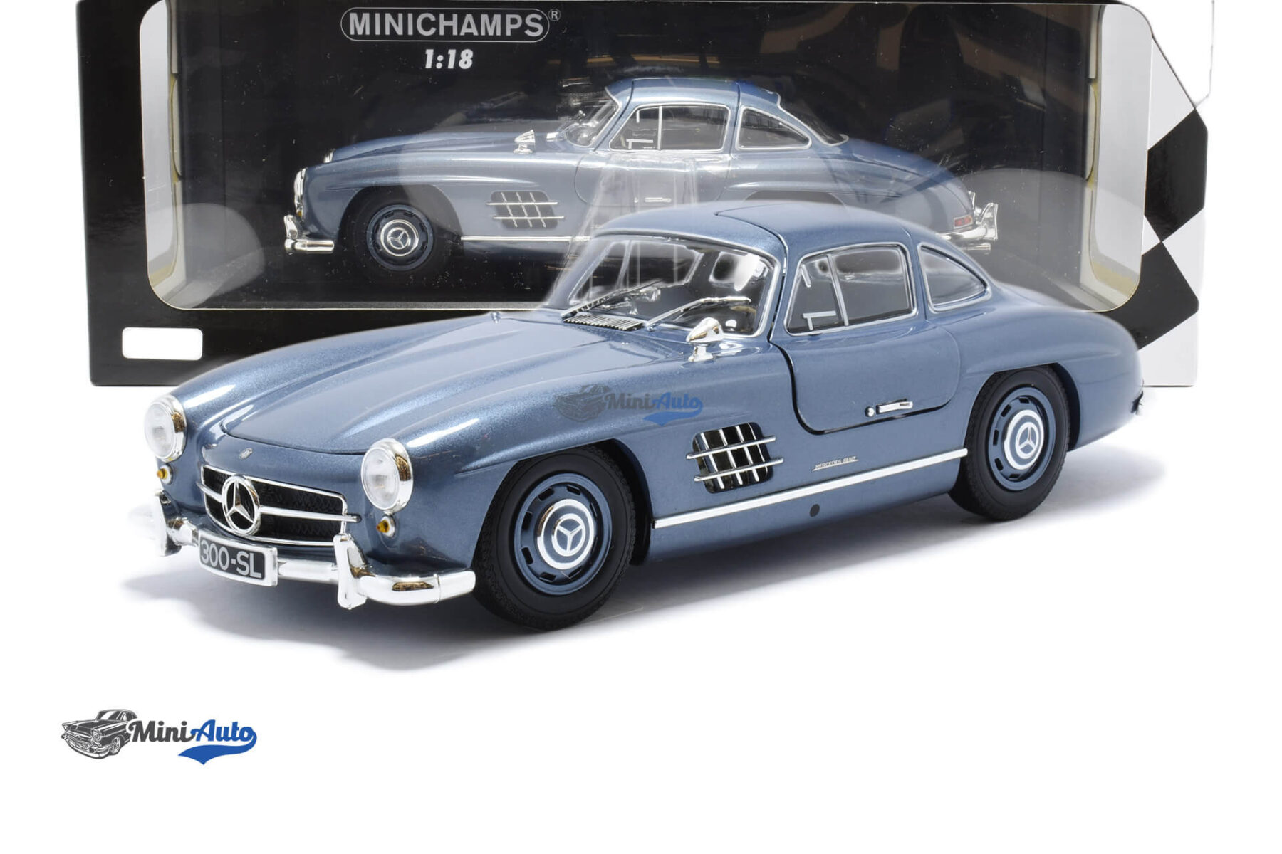 Mercedes Benz 300 SL Limited 450pcs - 1955 - Blue - Image 6
