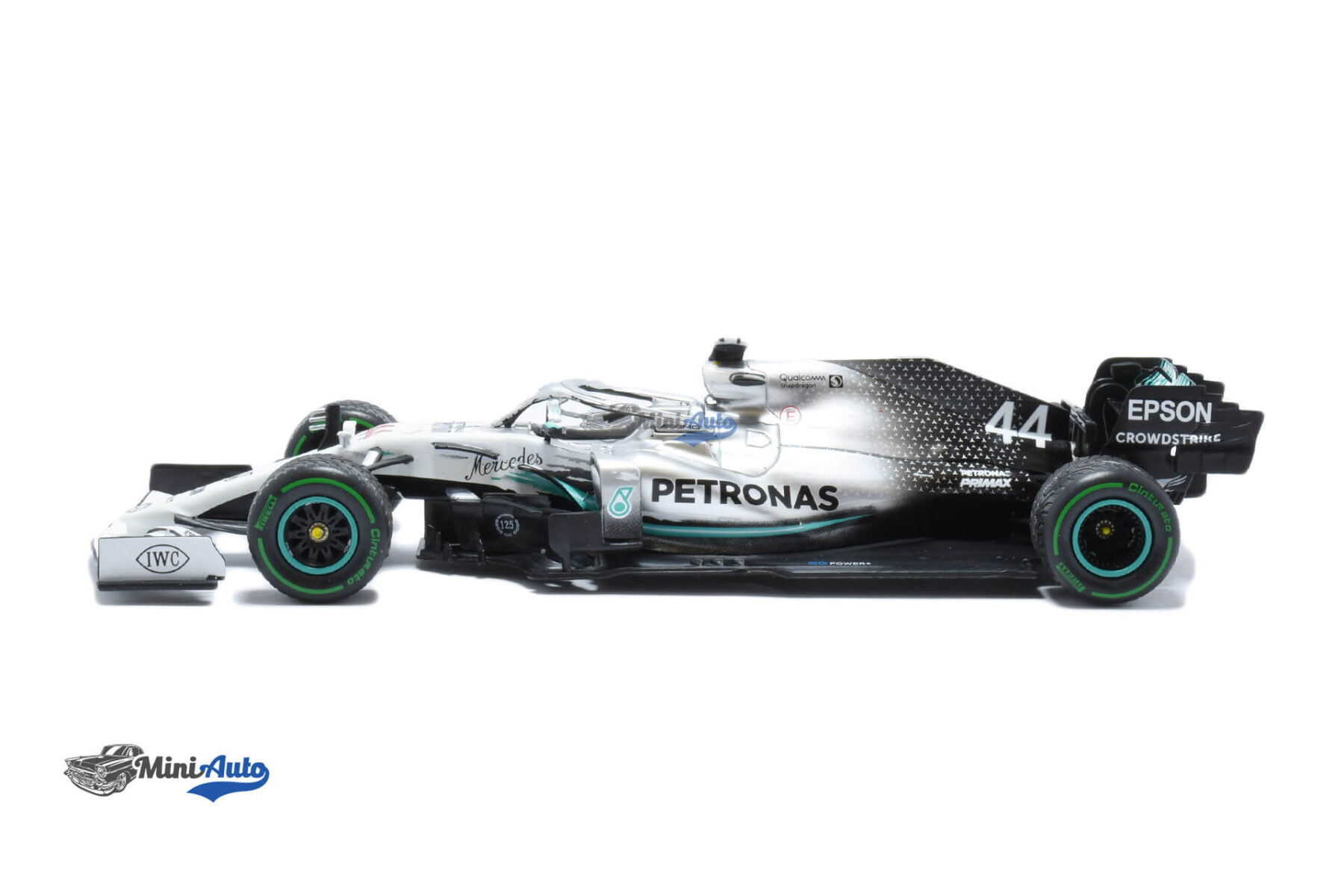 Mercedes Benz AMG W10 F1 N44 L. Hamilton - 2019 - Silver - Image 3