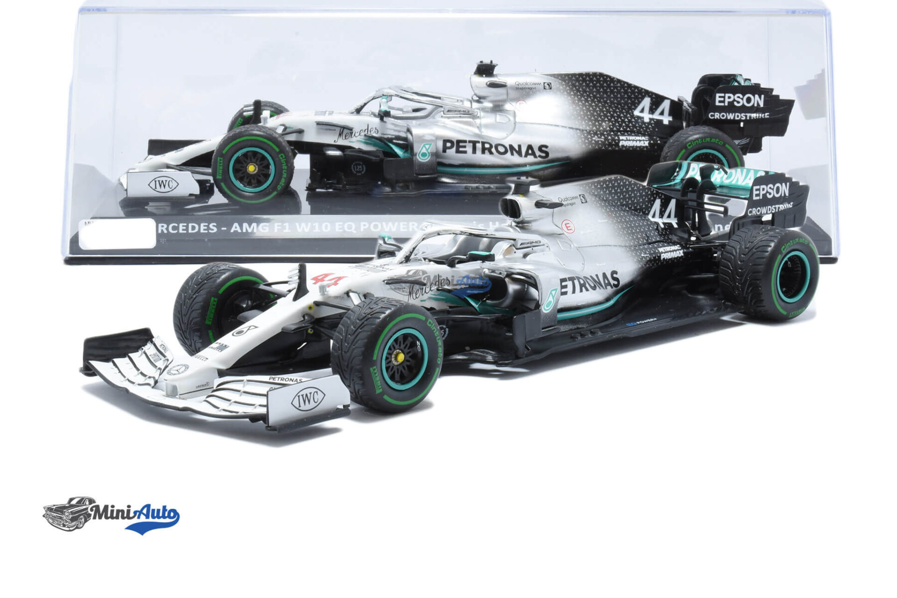 Mercedes Benz AMG W10 F1 N44 L. Hamilton - 2019 - Silver - Image 4