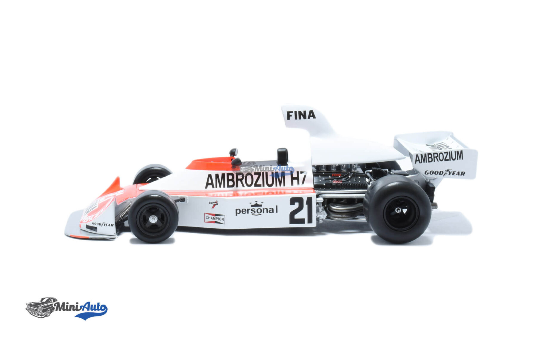 Williams FW04 N21 F1 Jacques Laffite - 1975 - White/Red - Image 3
