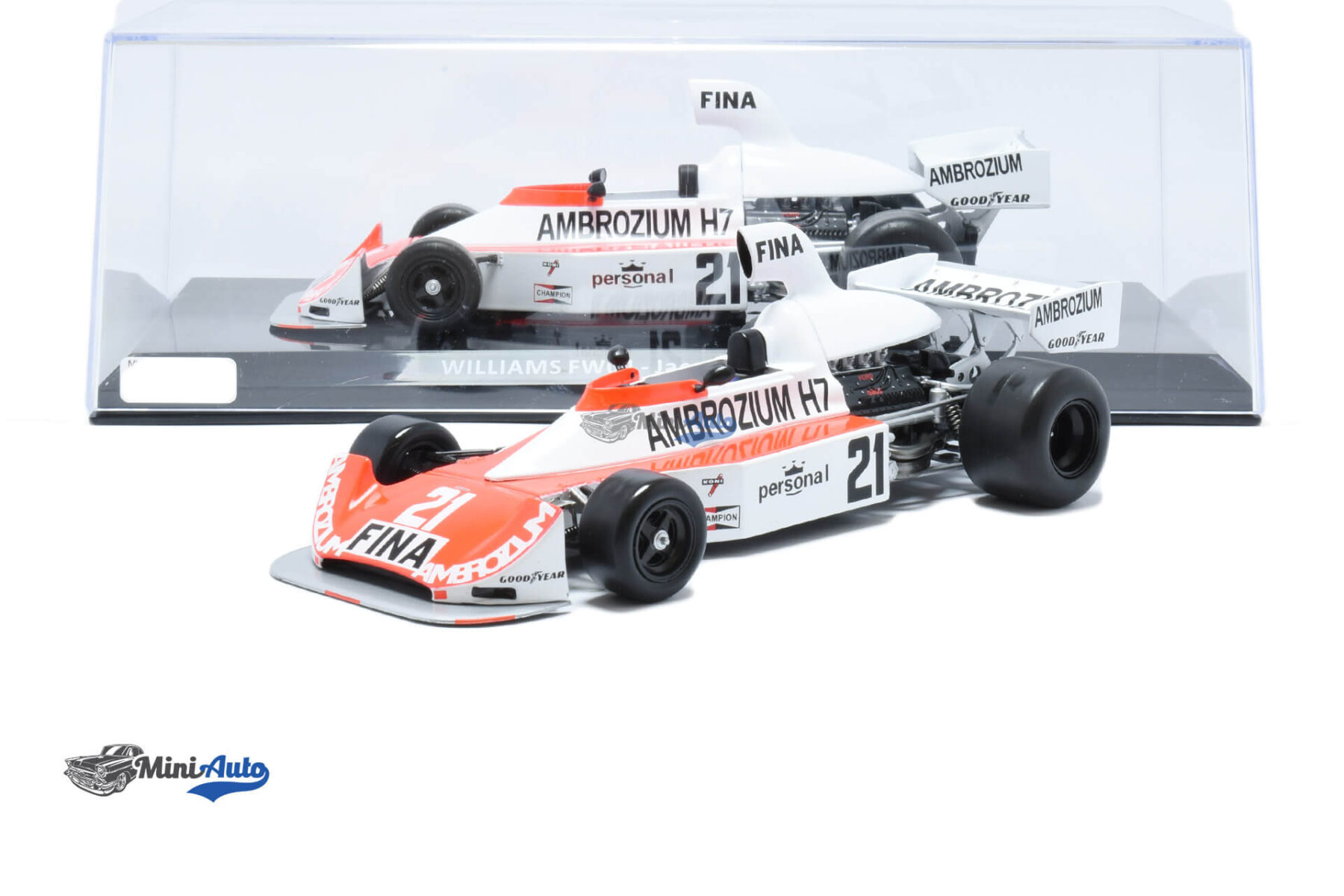 Williams FW04 N21 F1 Jacques Laffite - 1975 - White/Red - Image 4